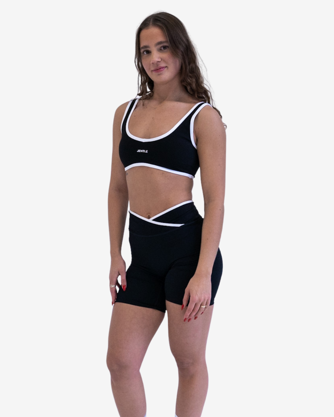 Day V-Cut Line Shorts (Black)