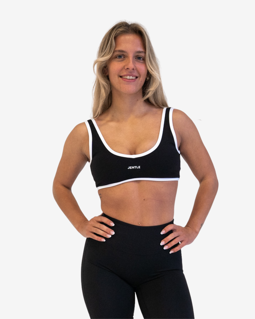 Day Double Line Sports Bra (Black)
