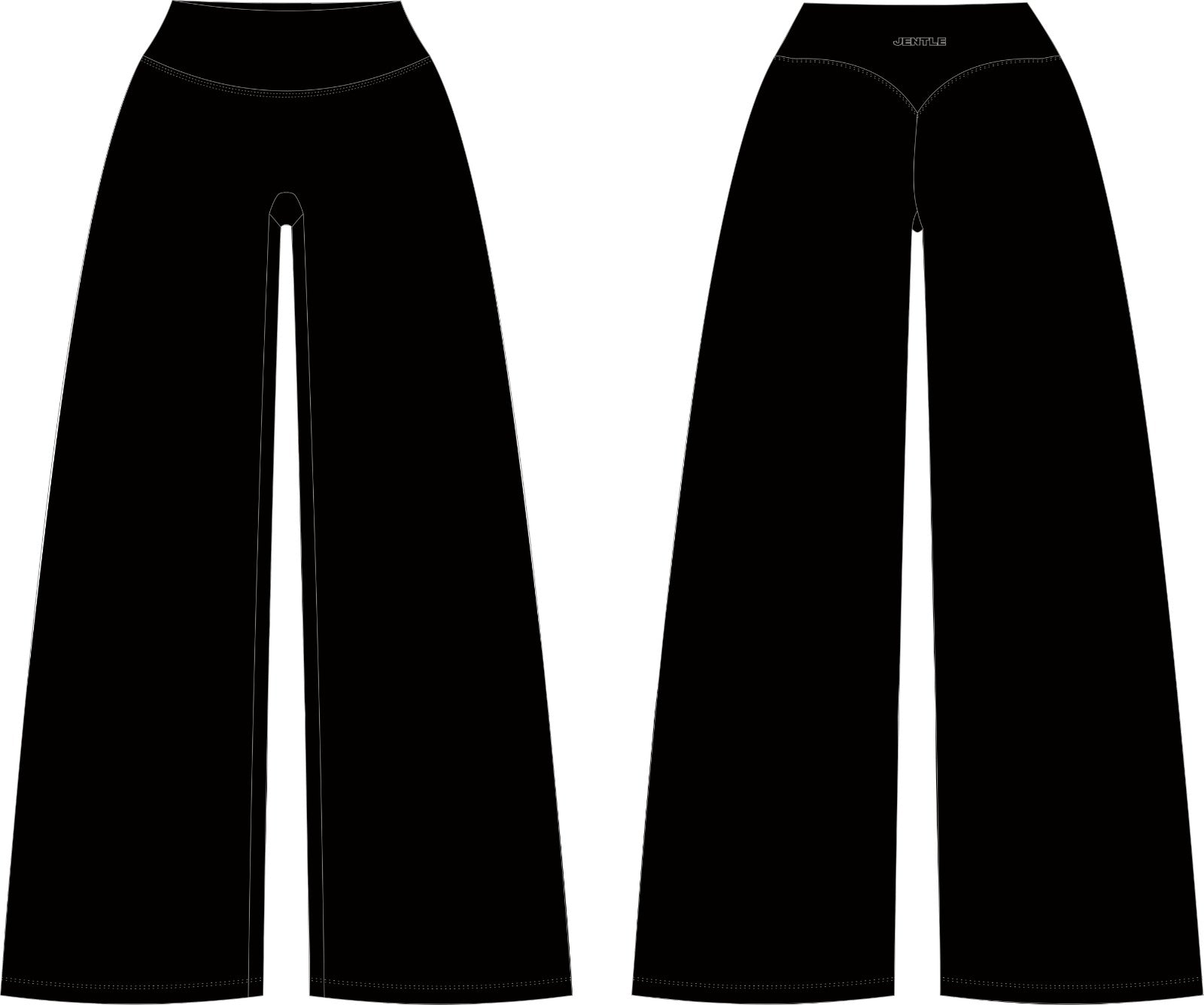 Ease Straight Leg Pants (Black)