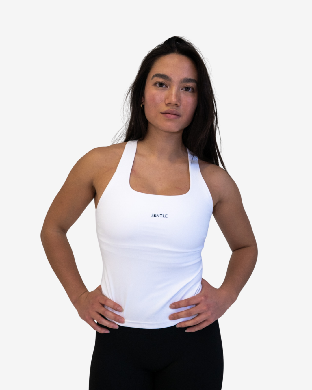 Day Racerback Tennis Tank Top (White)