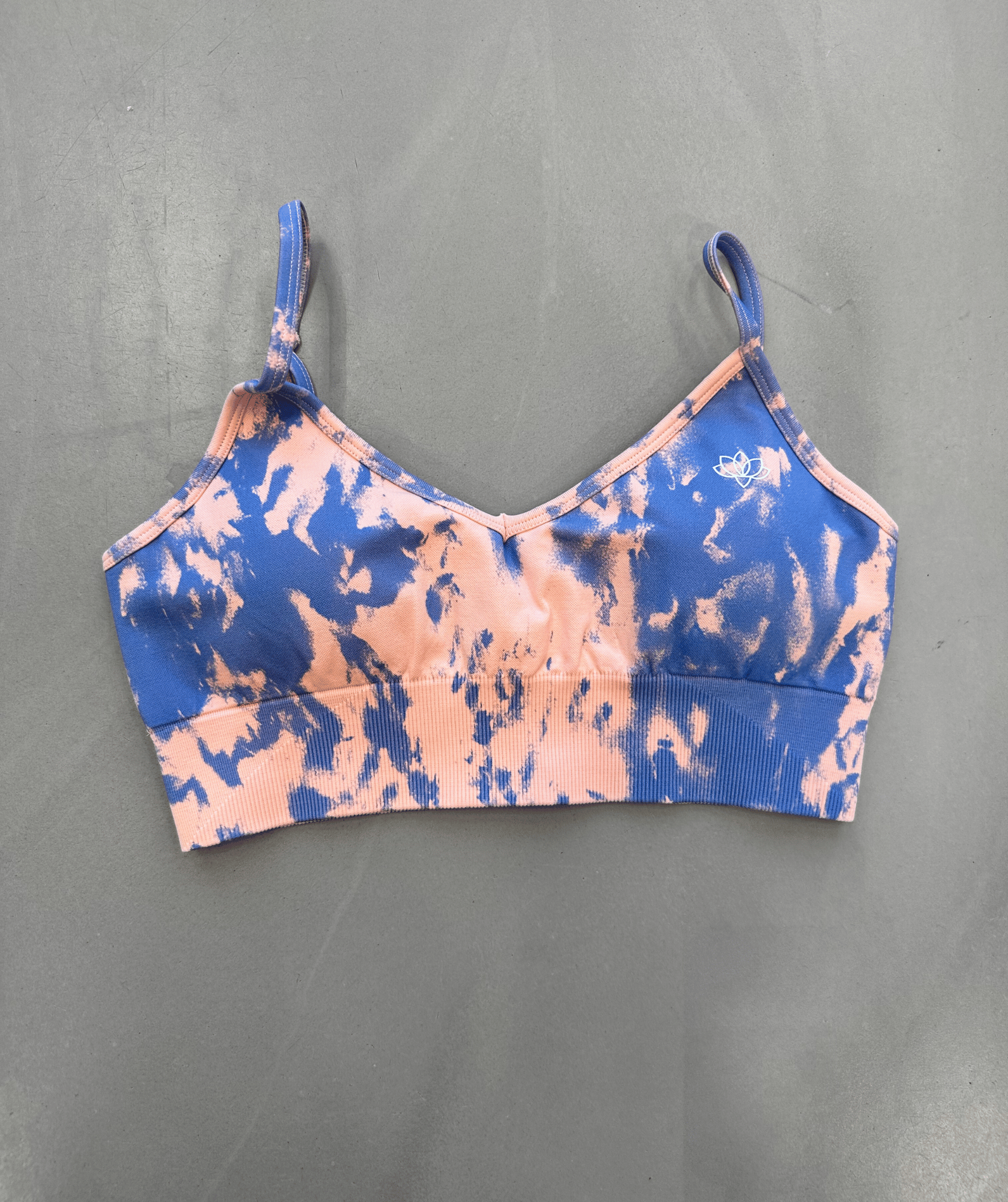 Amplify Sports Bra (Blue/Orange)