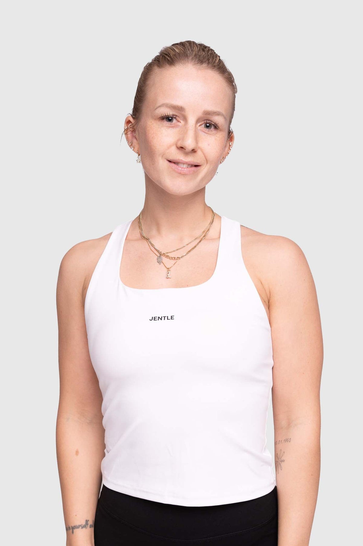Day Racerback Tennis Tank Top (White)