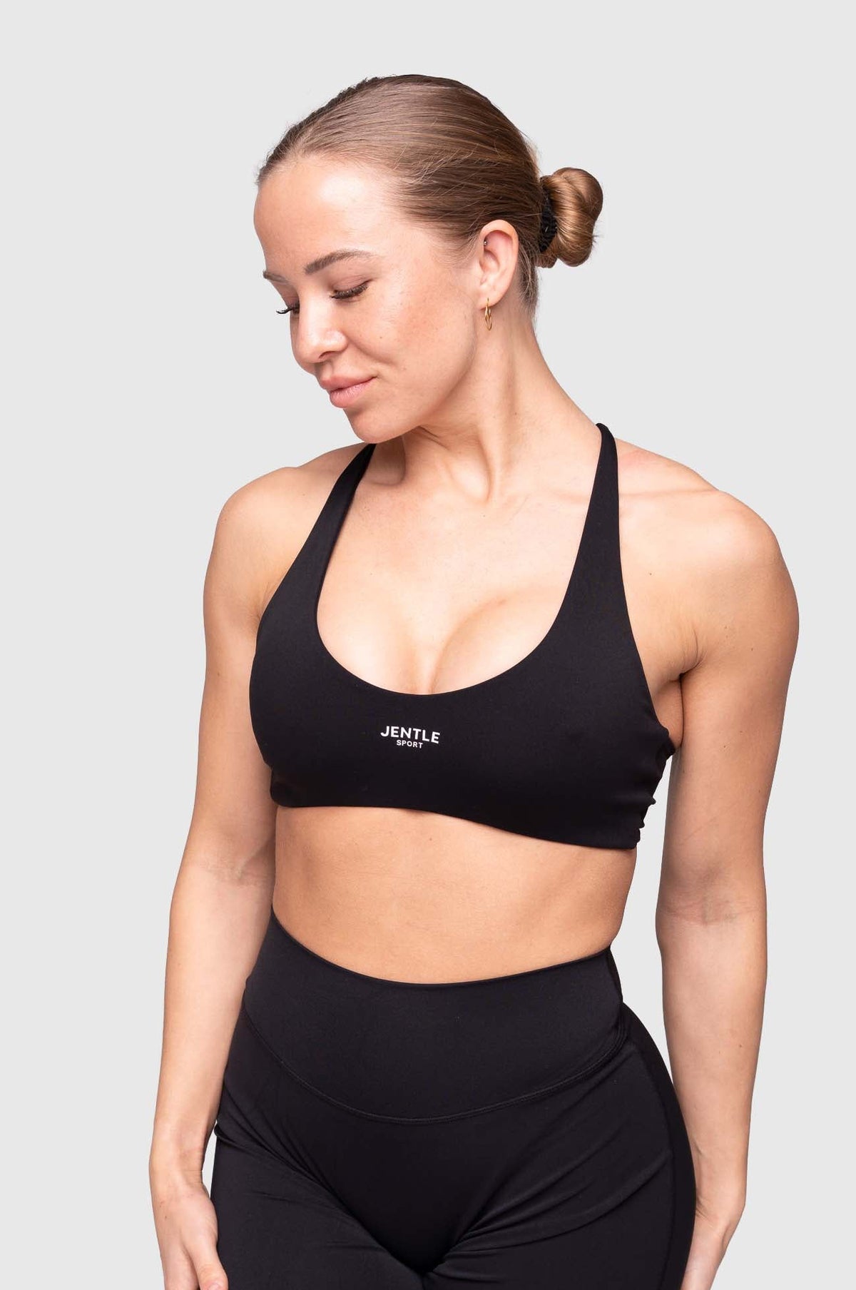 Pulse Cross-back Sports Bra (Black)