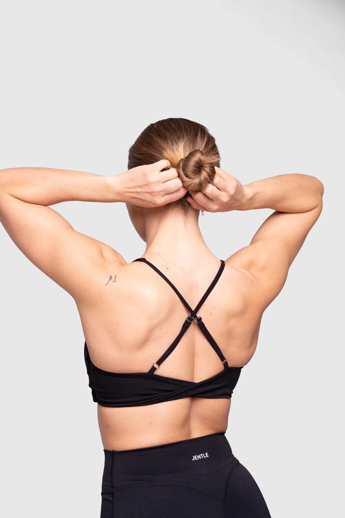 Pulse Cross-back Sports Bra (Black)