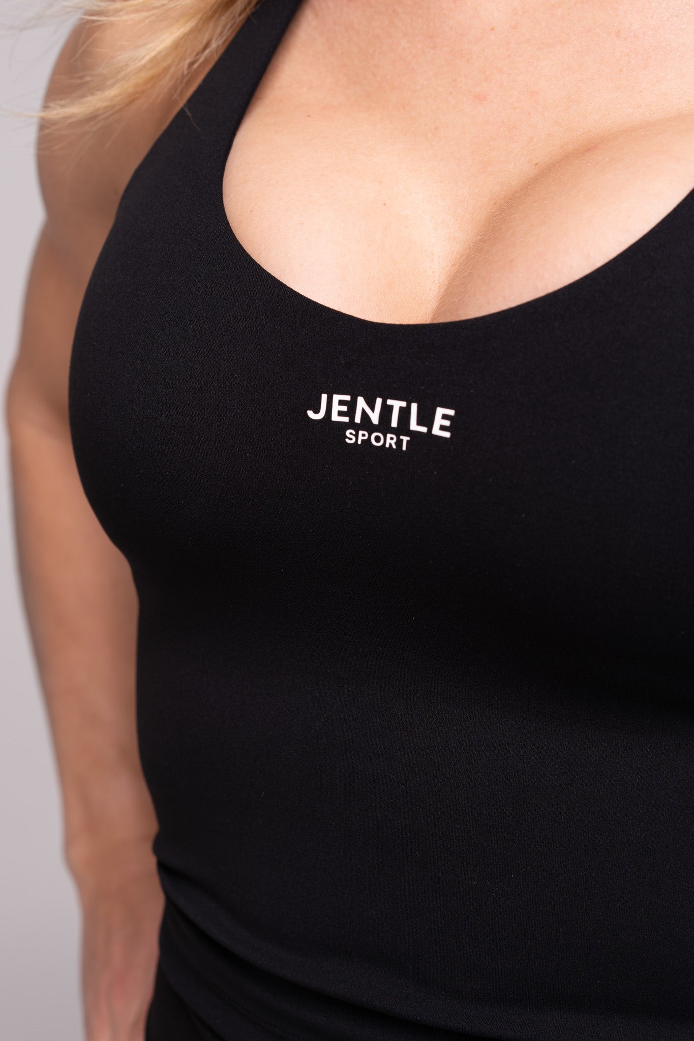 Sport Cross-back Tank Top (Black)