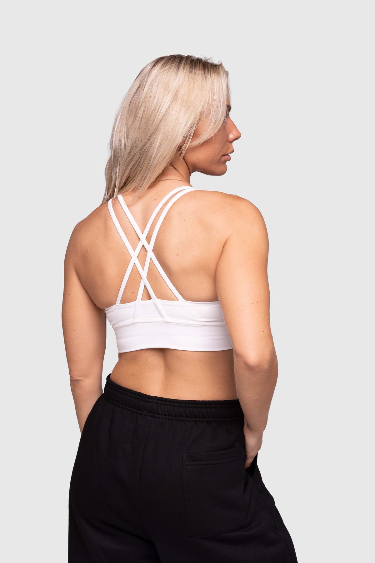 Thrive Active Sports Bra (White)