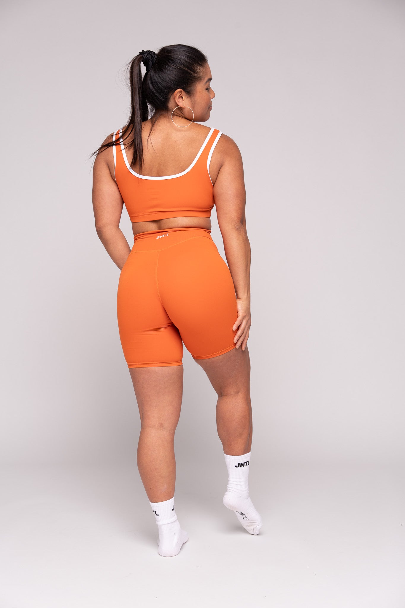 Day Shorts (Orange) & Day Sports Bra (Orange/White)