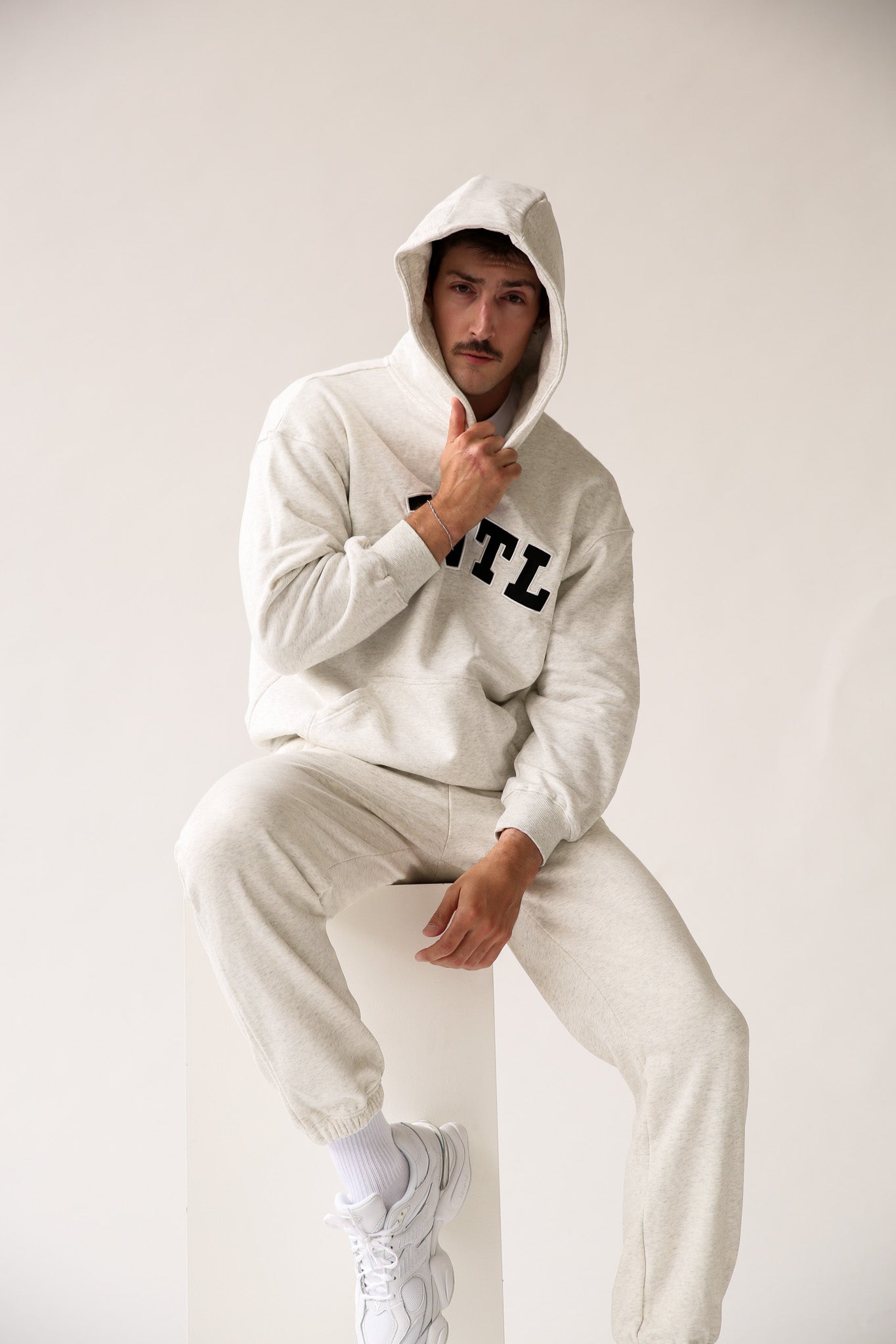 JNTL Oversized Hoodie (Light Grey)