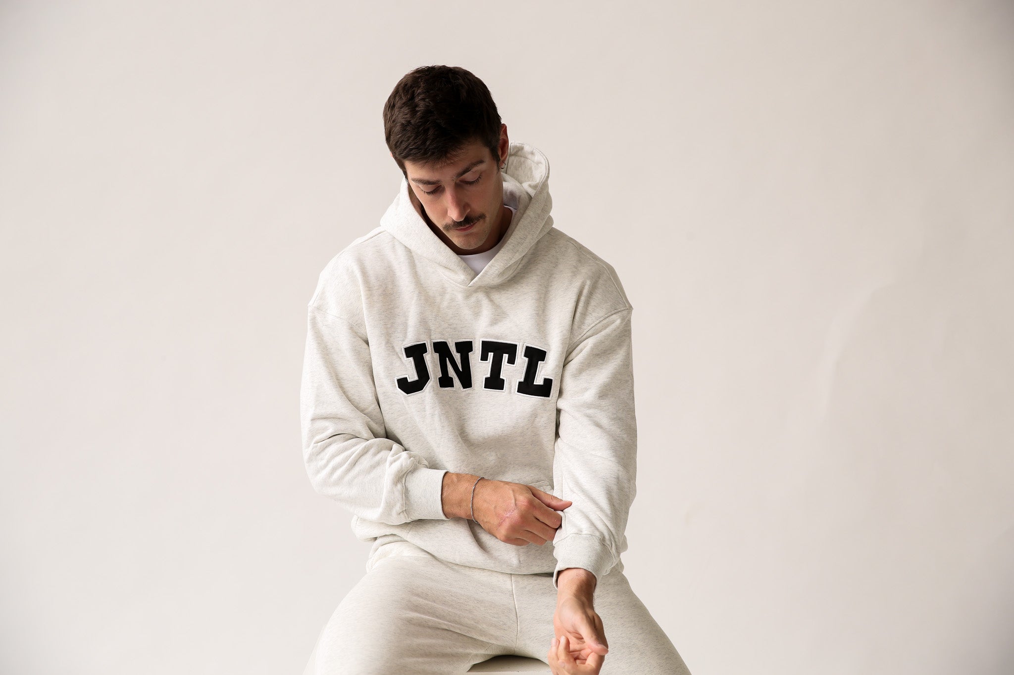 JNTL Oversized Hoodie (Light Grey)