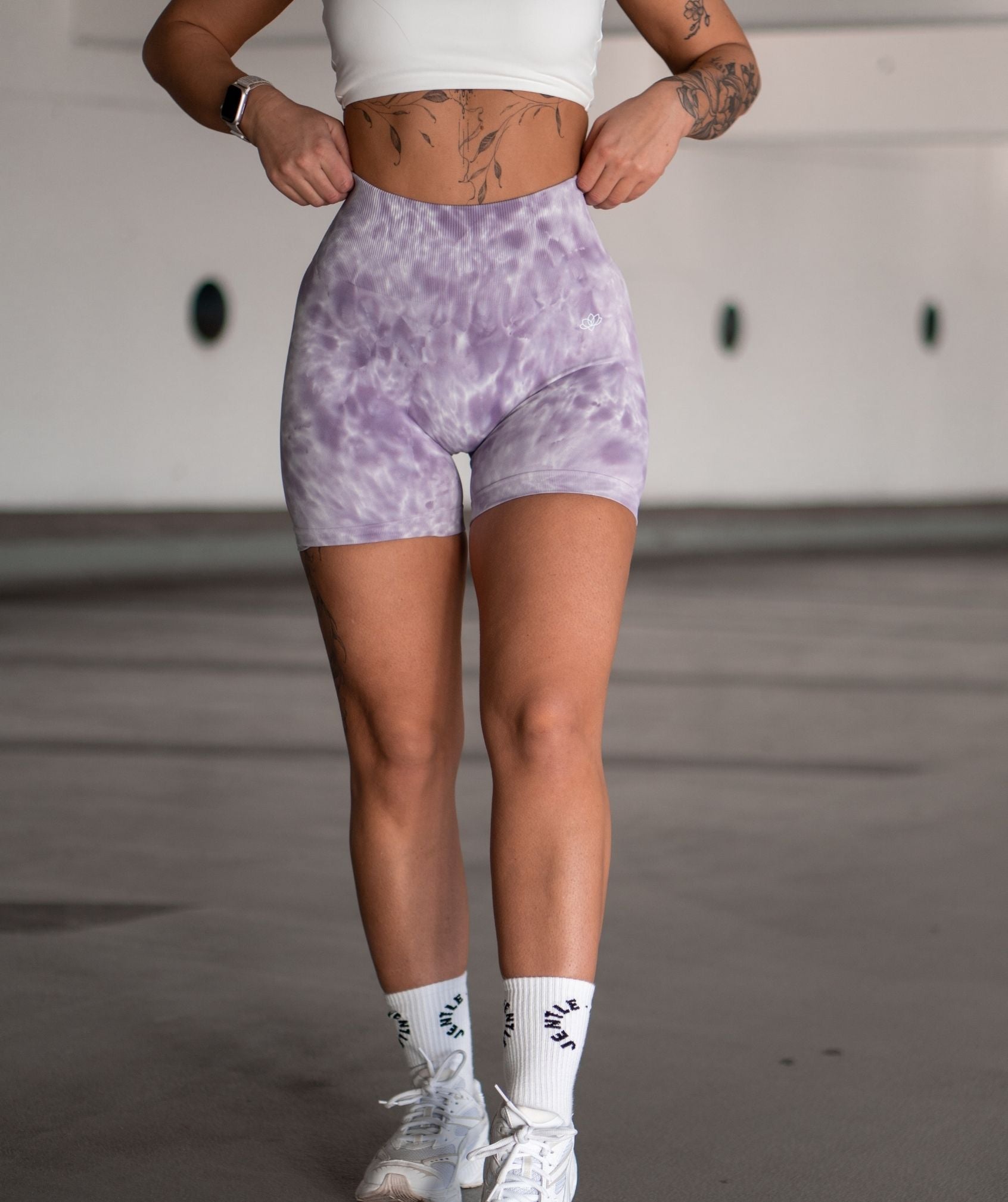 Marble Shorts (Purple)