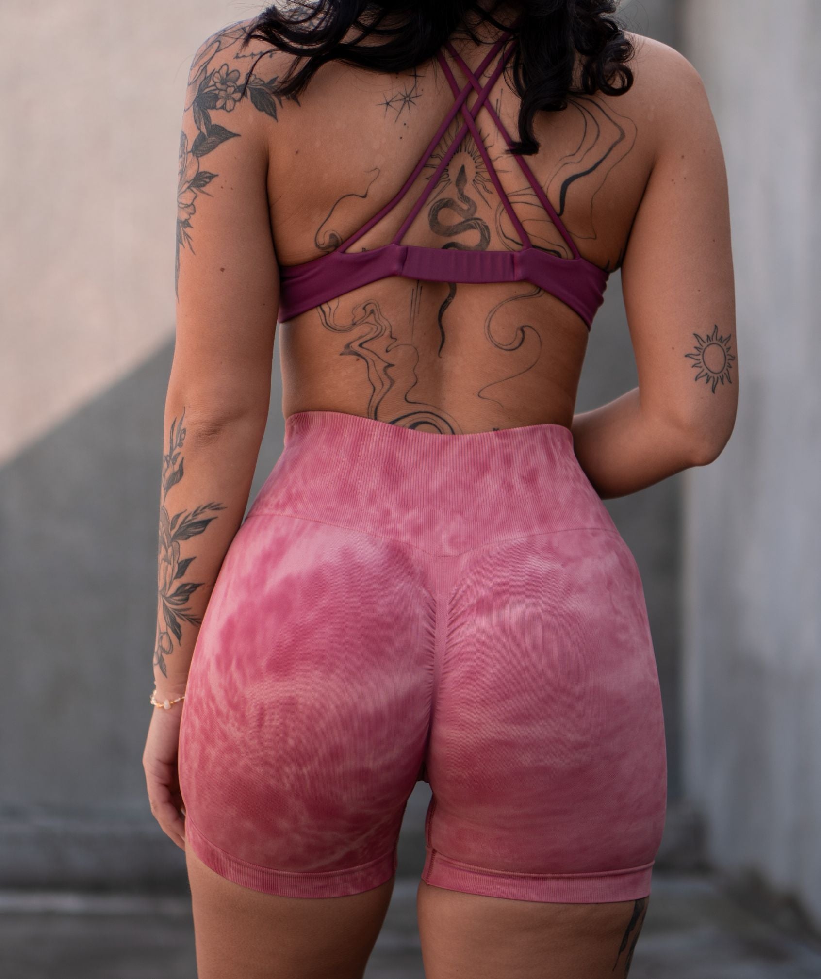 Marble Shorts (Red)