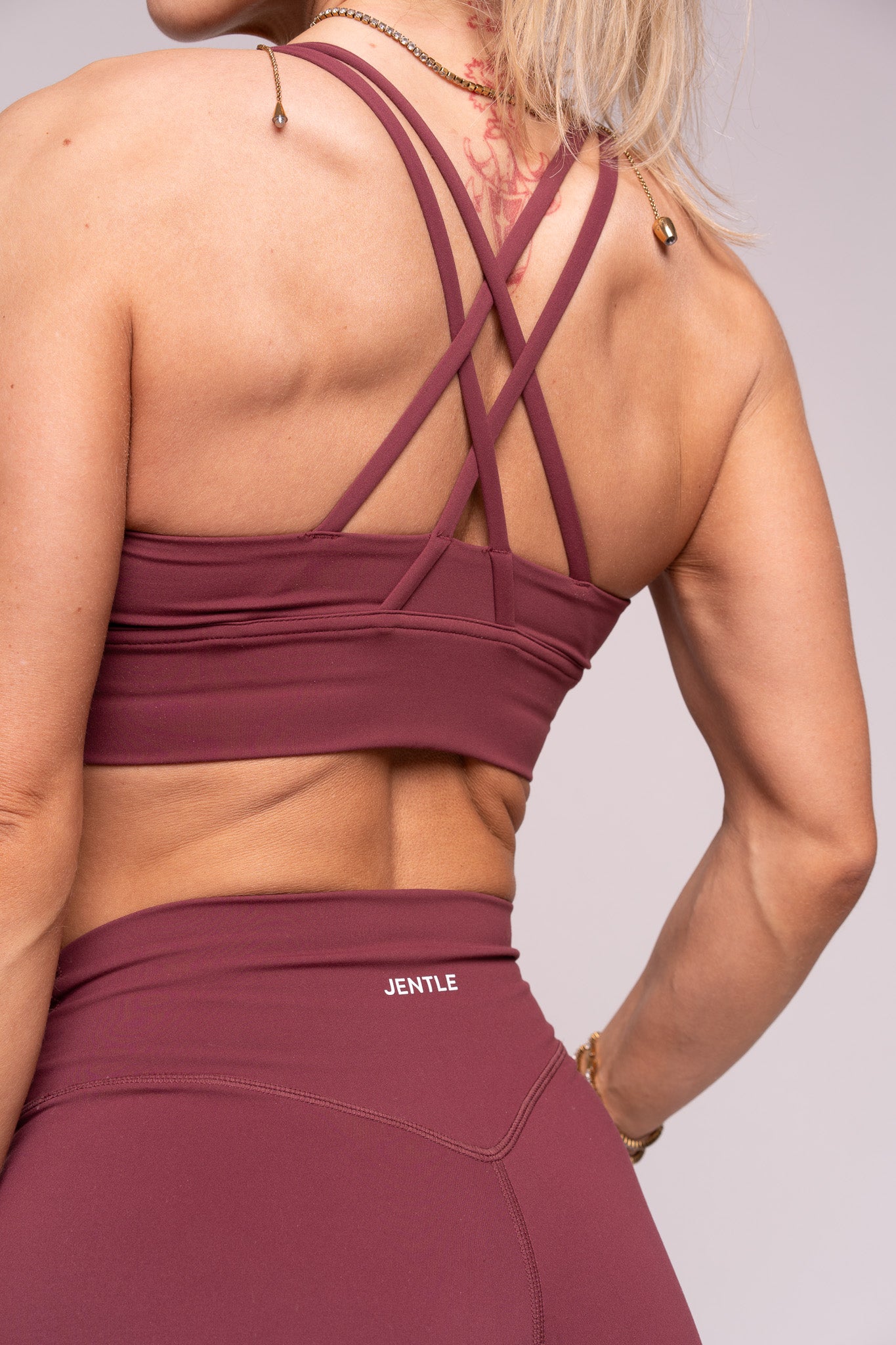 Thrive Active Sports Bra (Bordeaux)