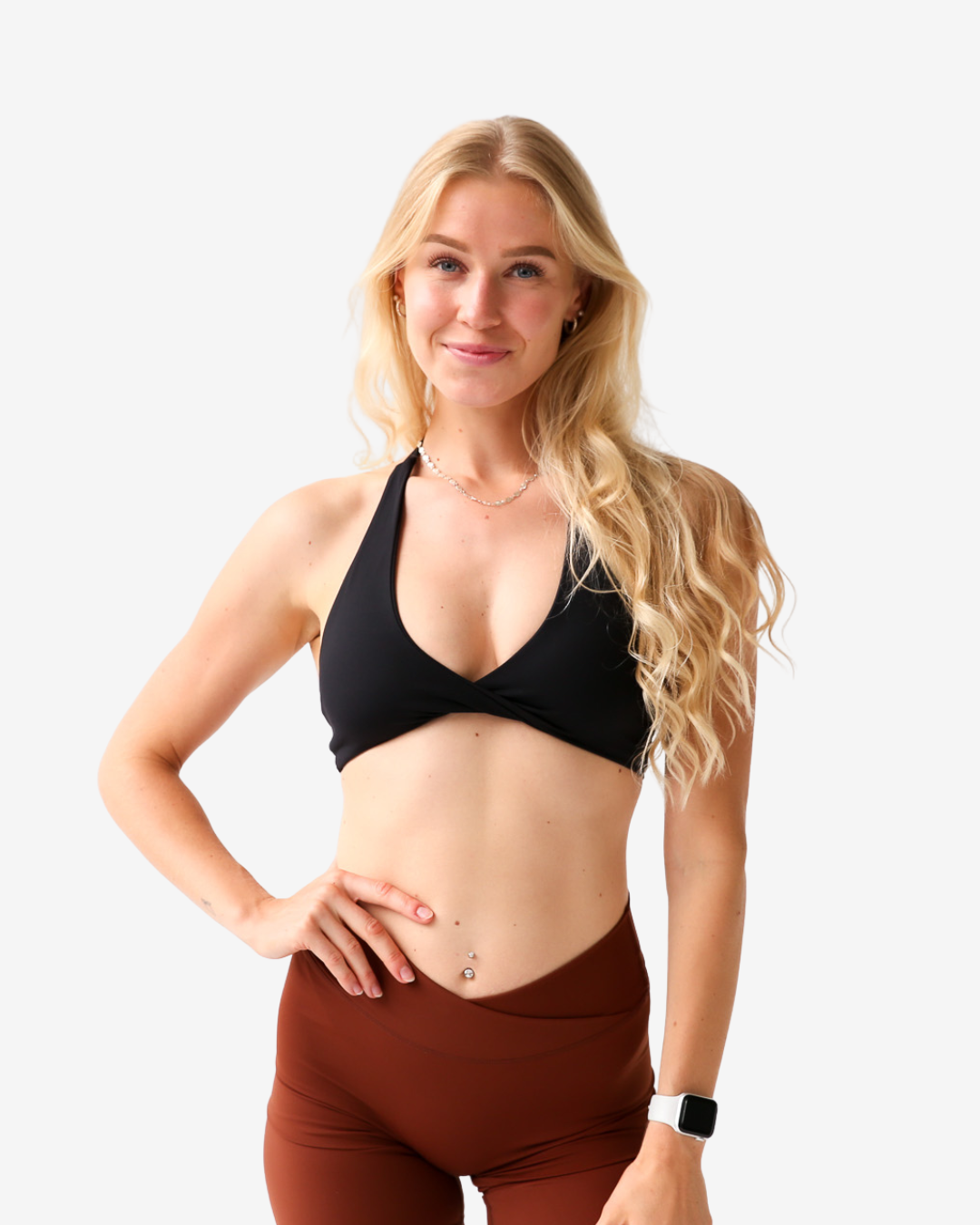 Thrive Halterneck Sports Bra (Black)