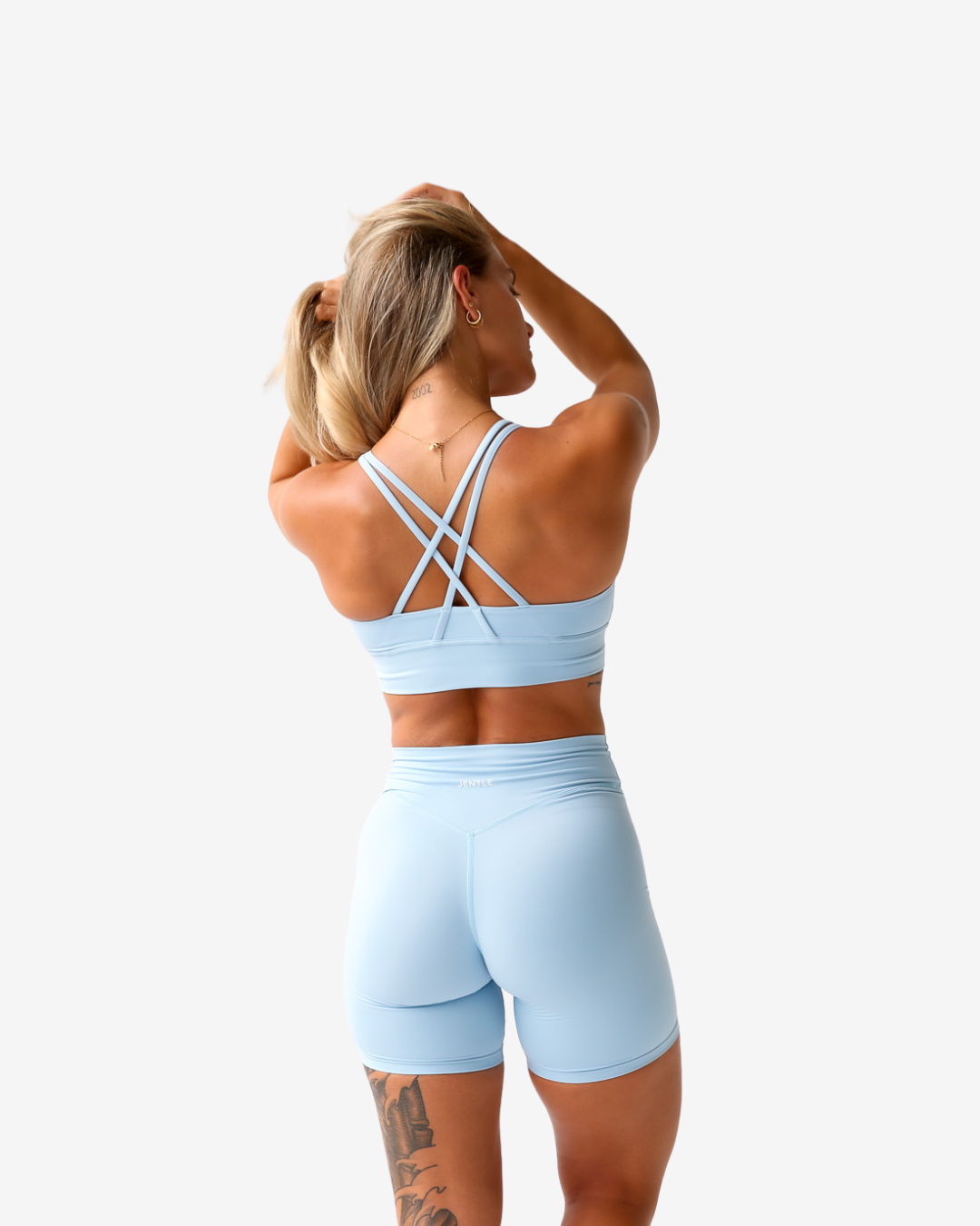 Thrive V-Cut Shorts (Baby Blue)