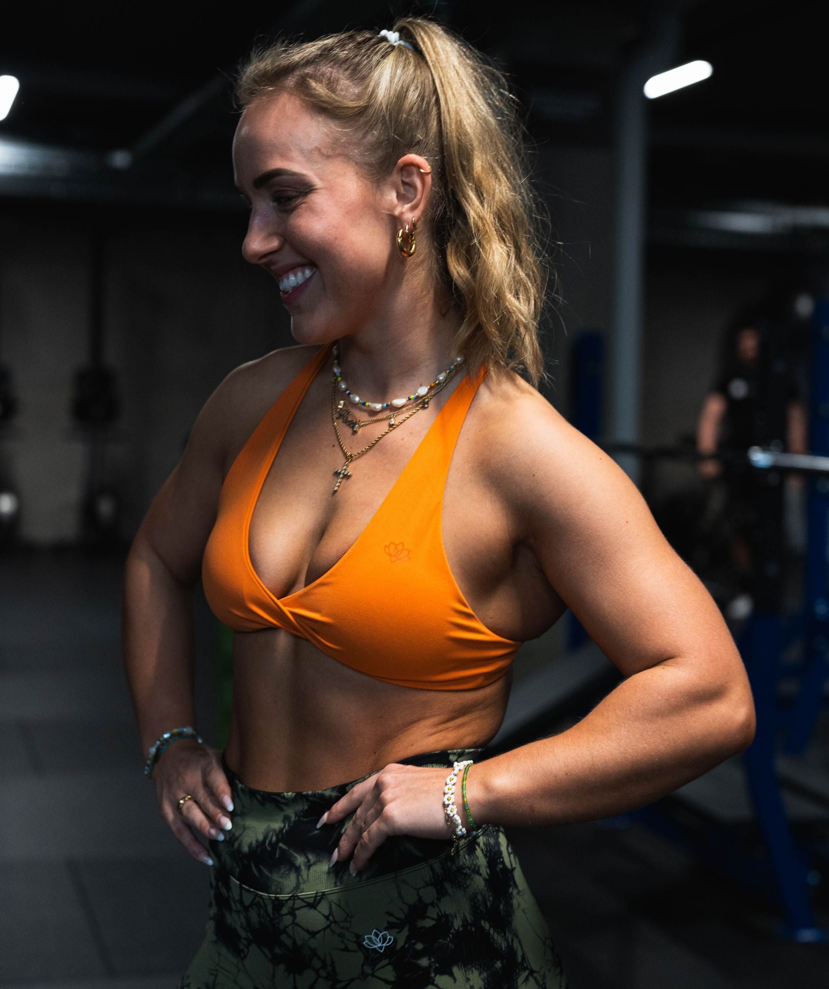 Mira Sports Bra (Orange)