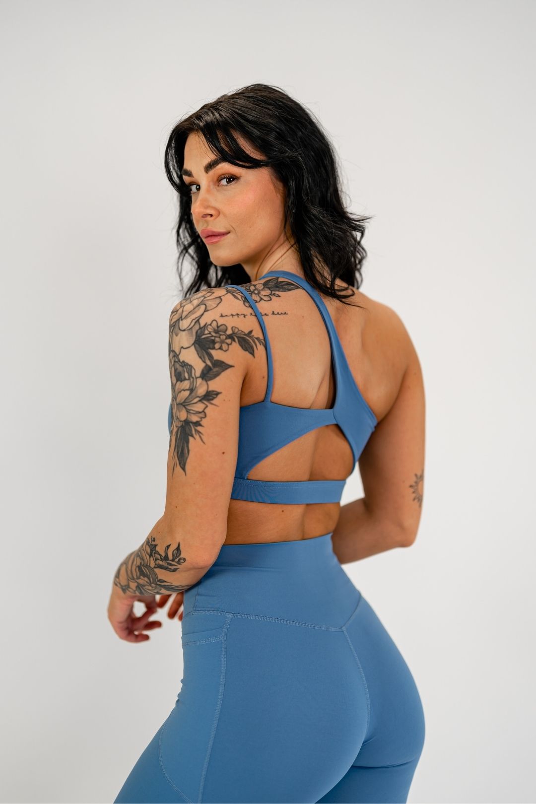 Jentle - Sola One Shoulder Bra (Blue)