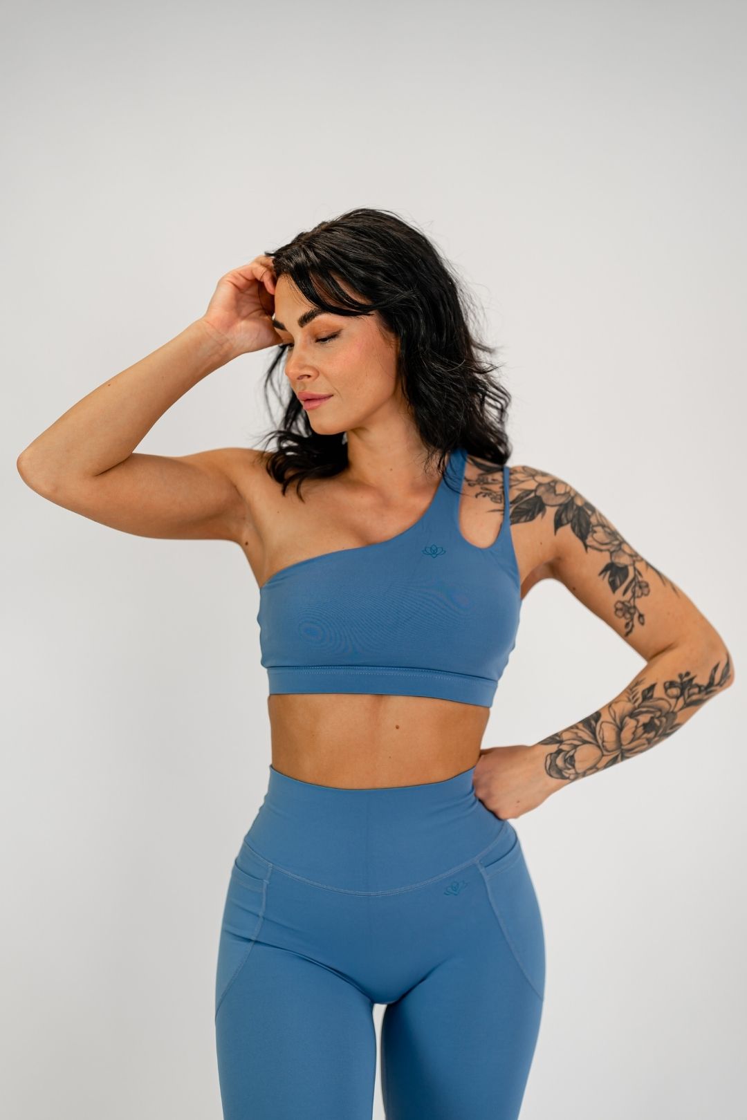 Jentle - Sola One Shoulder Bra (Blue)