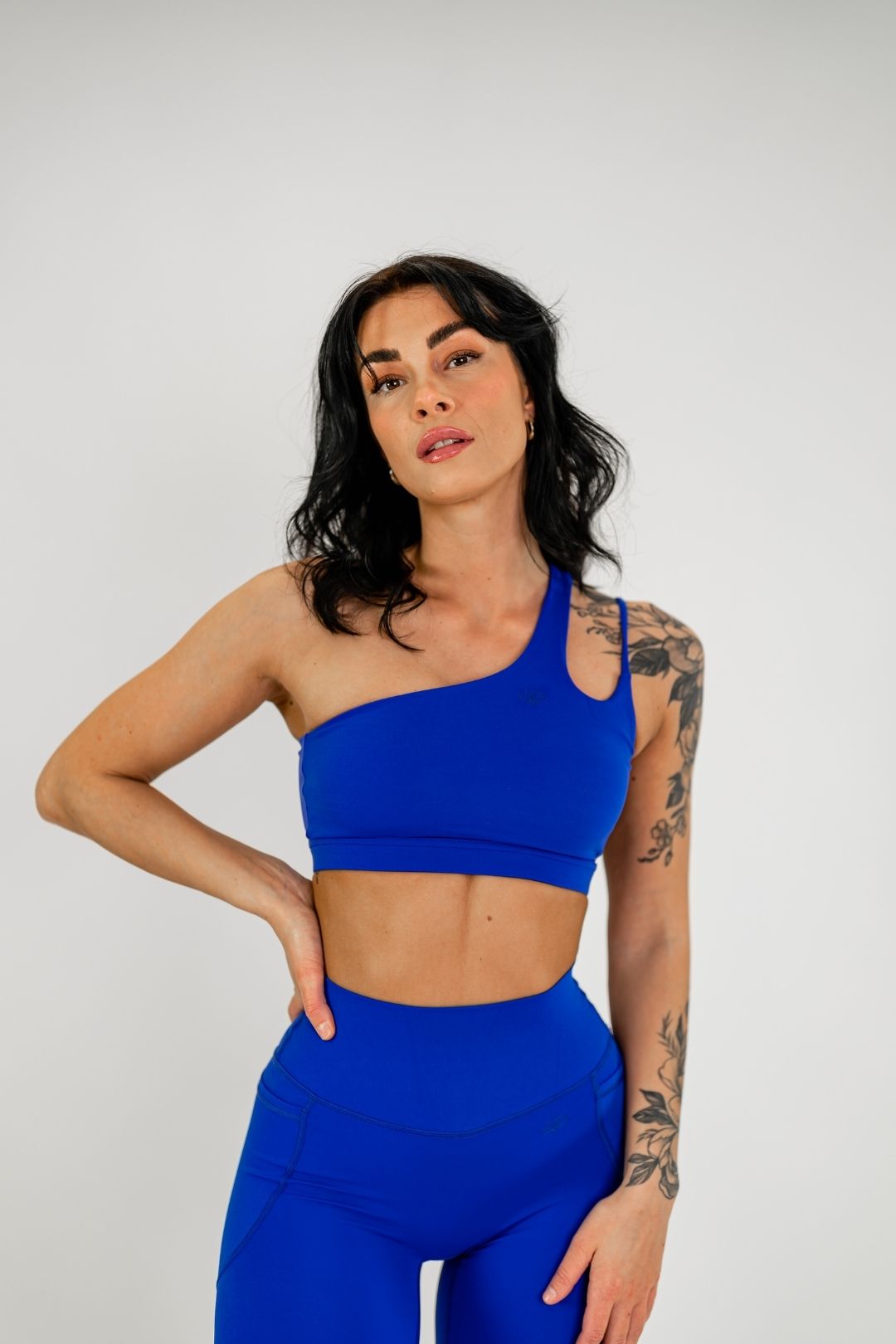 Jentle - Sola One Shoulder Bra (Dark Blue)