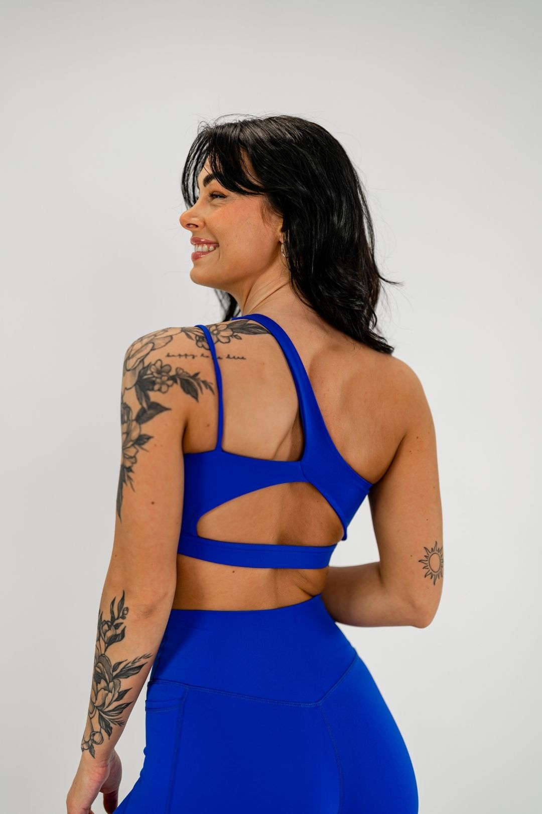 Jentle - Sola One Shoulder Bra (Dark Blue)