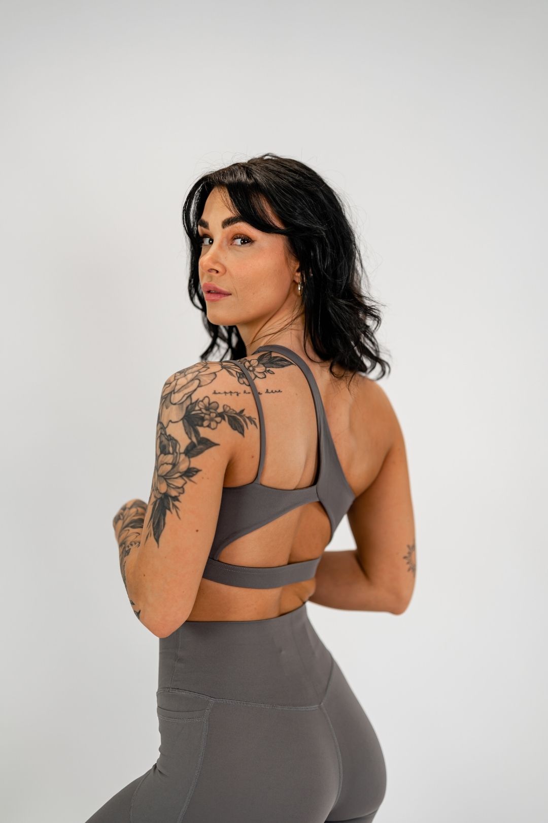 Jentle - Sola One Shoulder Bra (Grey)