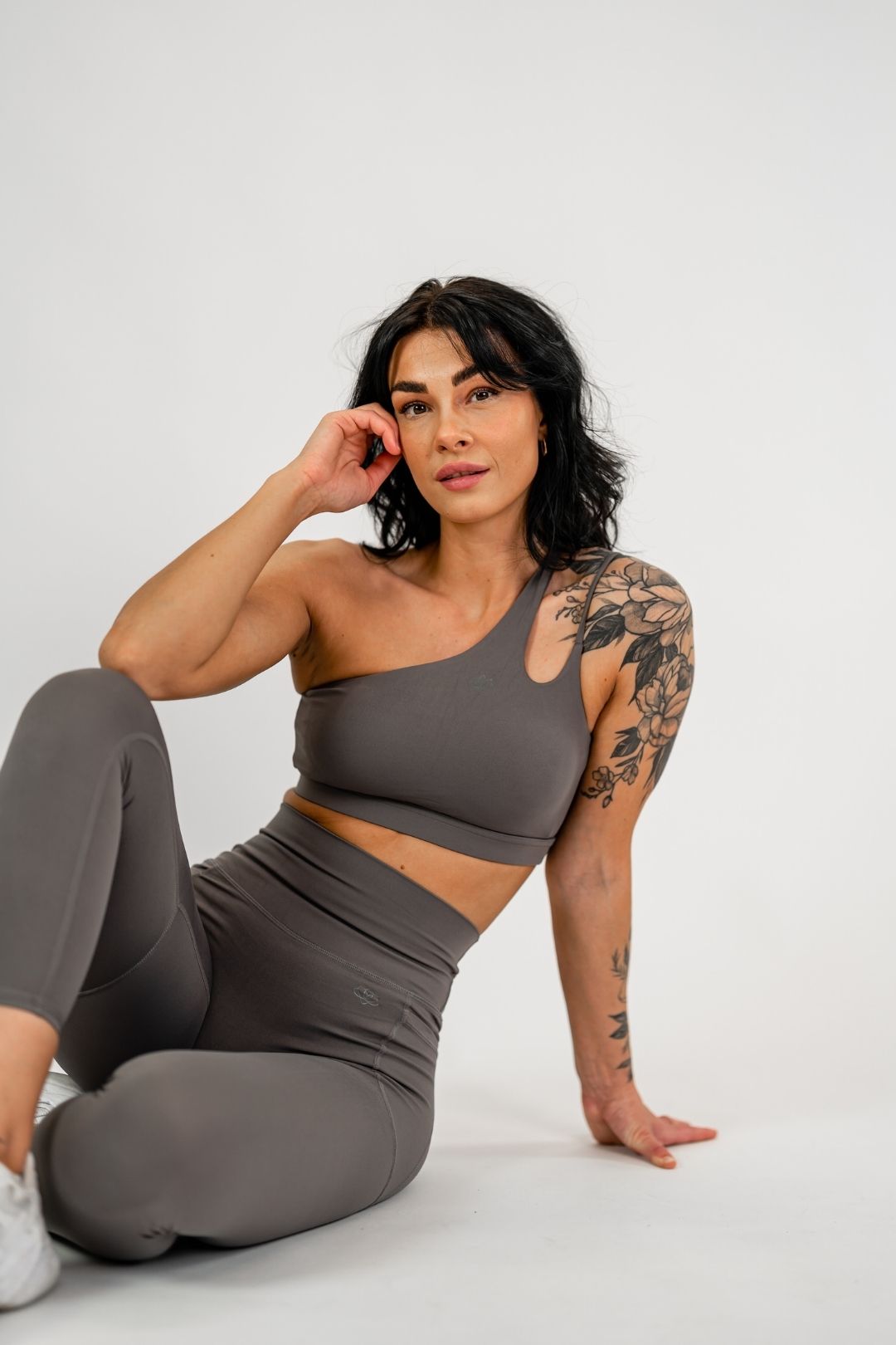 Jentle - Sola One Shoulder Bra (Grey)