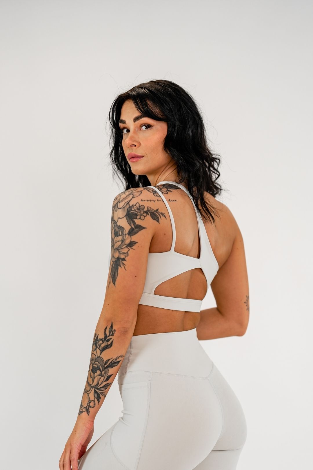 Jentle - Sola One Shoulder Bra (Beige)