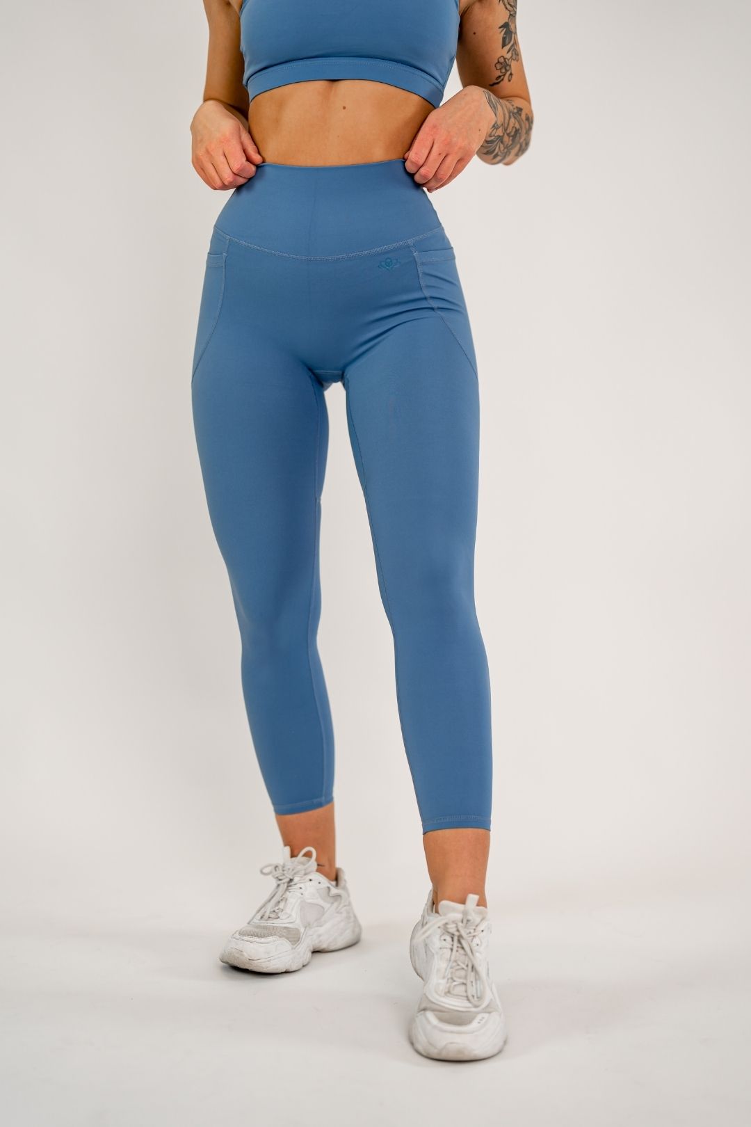 Jentle - Sola Pocket Leggings (Blue)