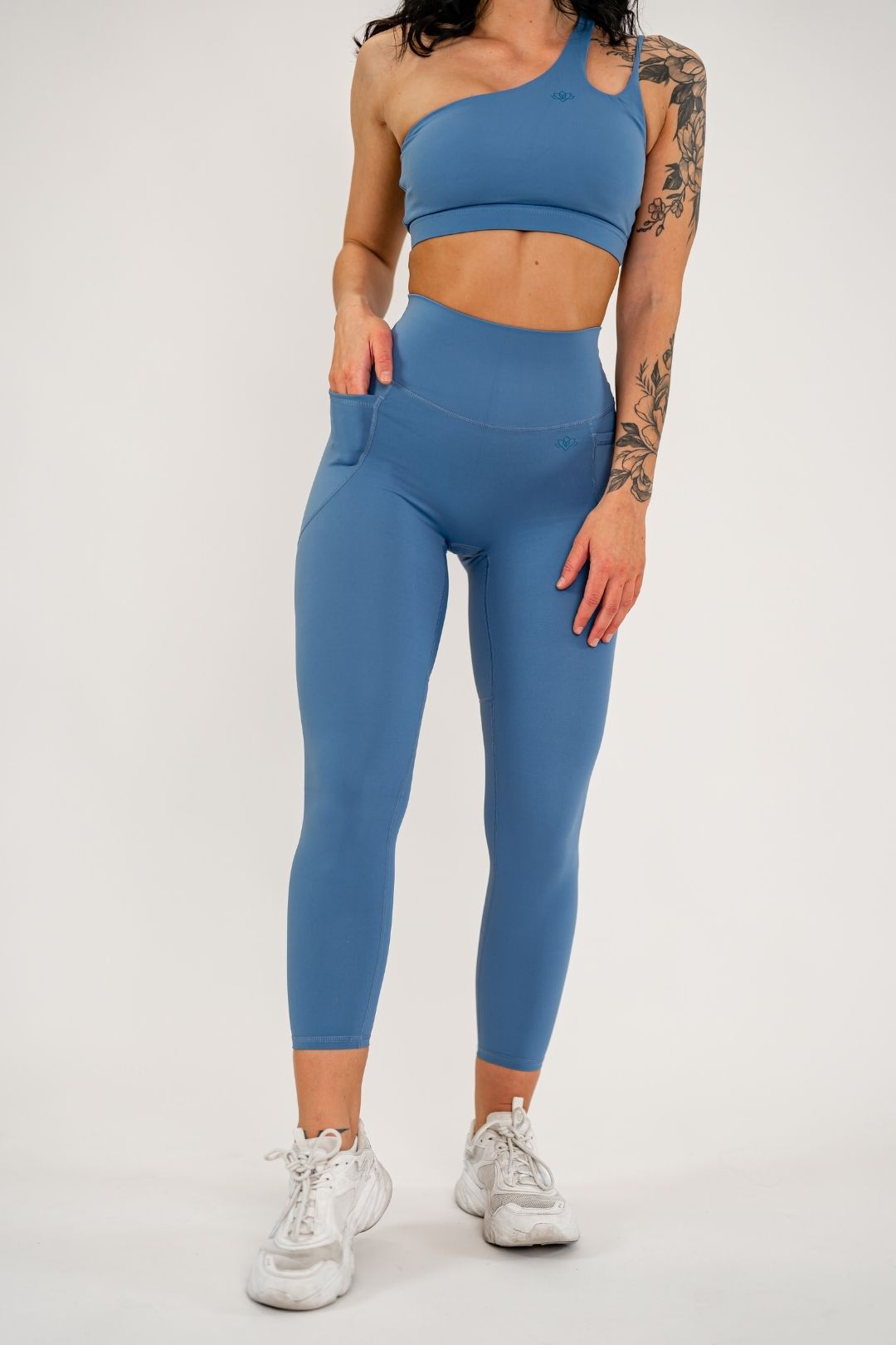 Jentle - Sola Pocket Leggings (Blue)