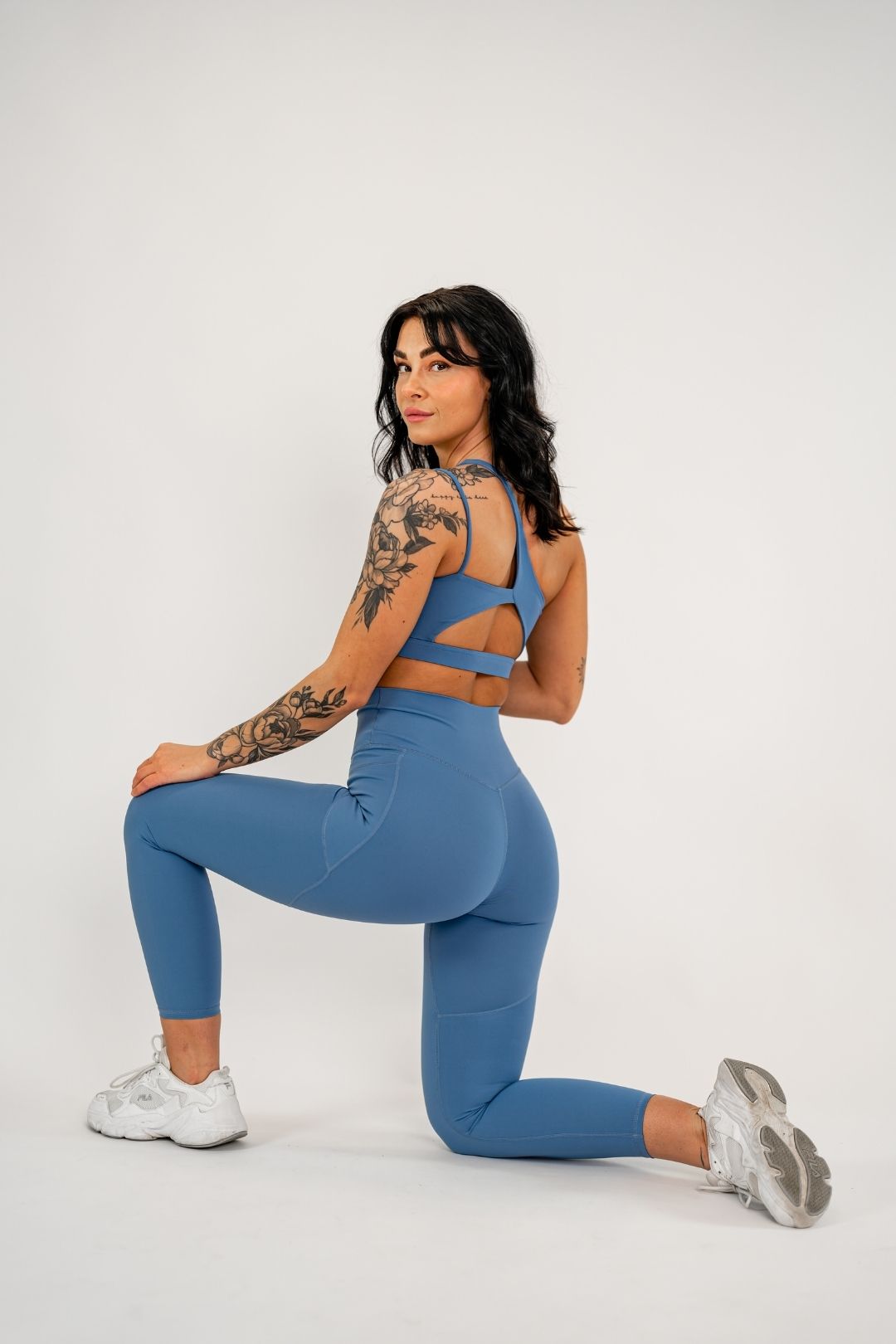 Jentle - Sola Pocket Leggings (Blue)