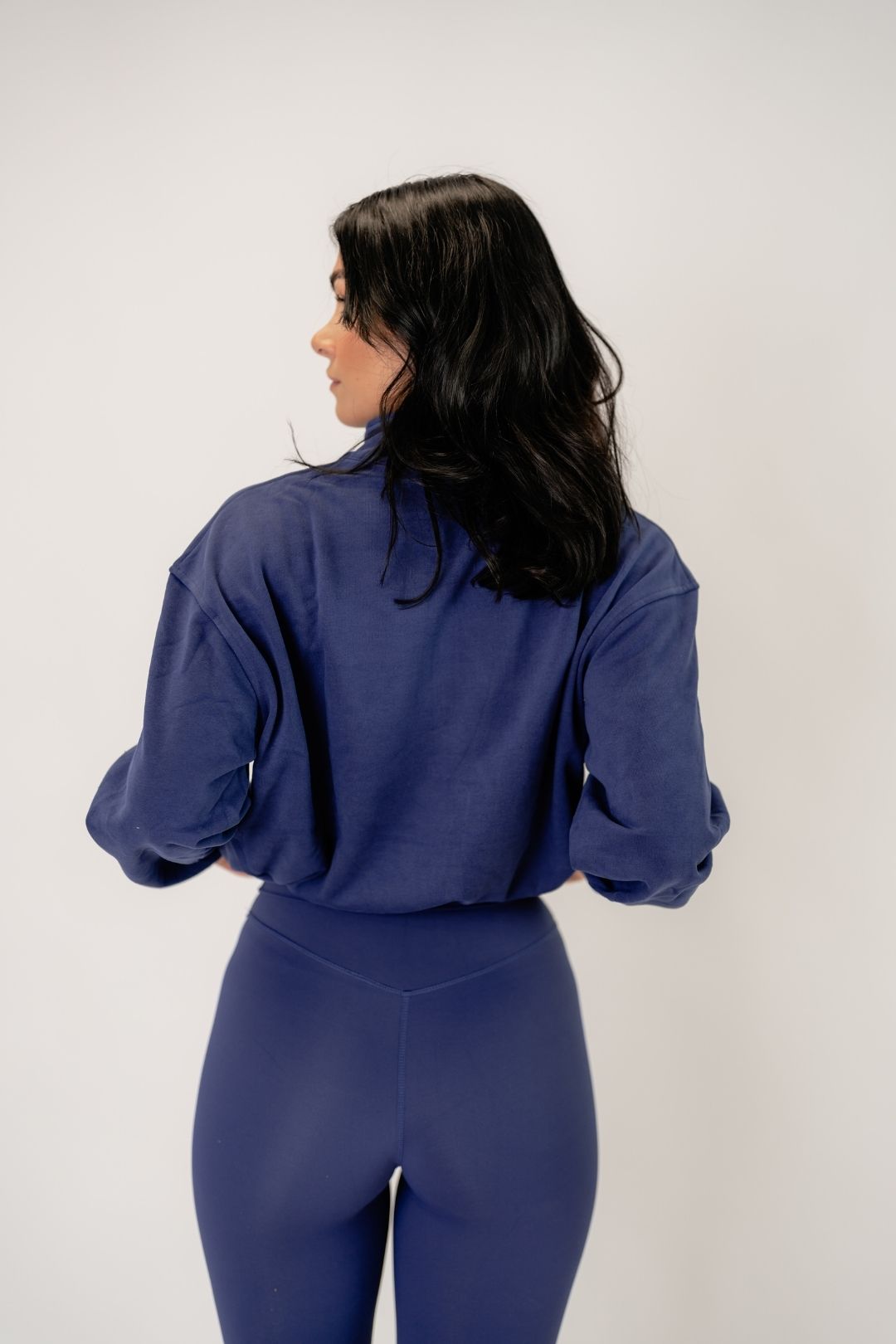 Jentle - Ina Crop Hoodie (Blue)