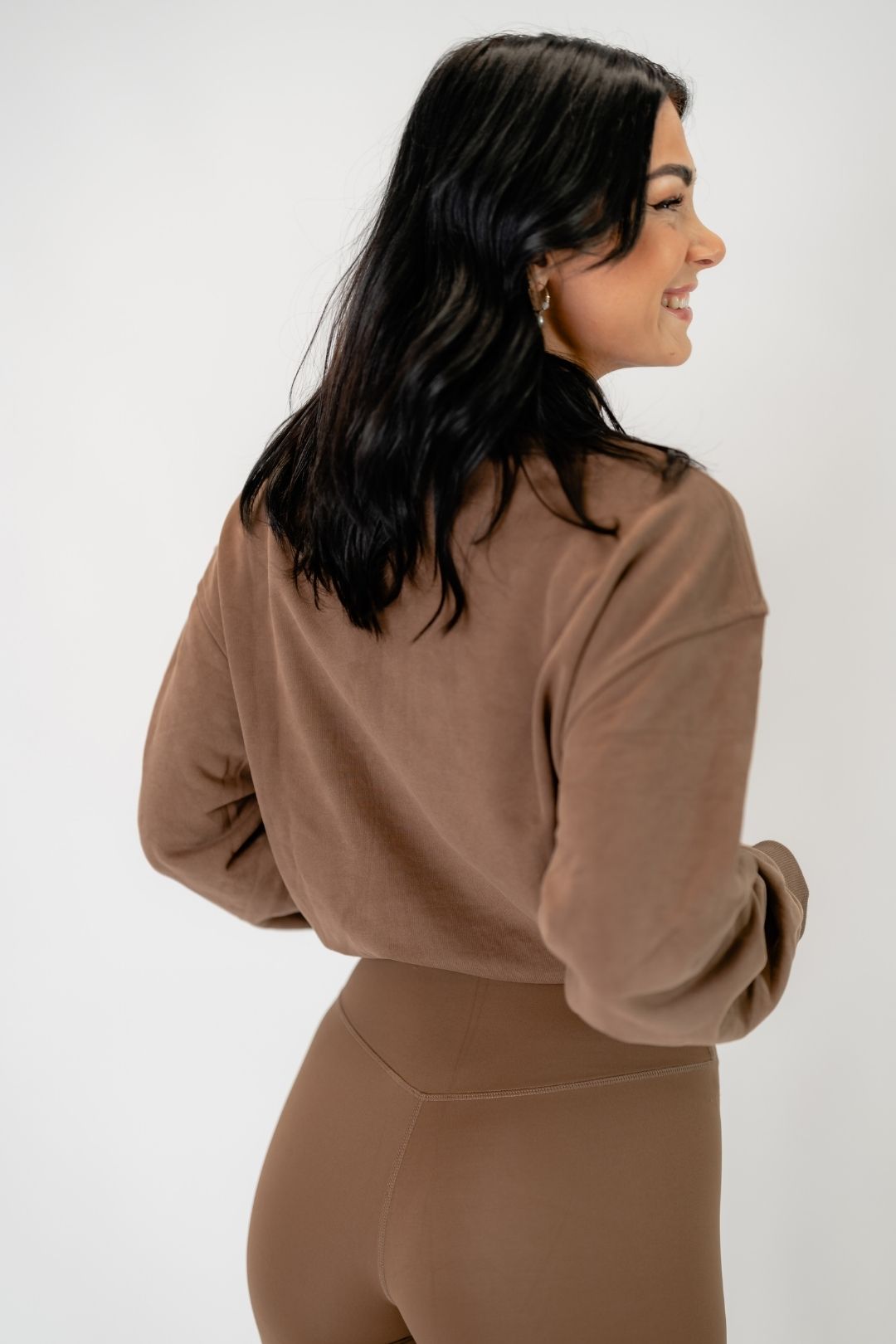 Jentle - Ina Crop Hoodie (Brown)