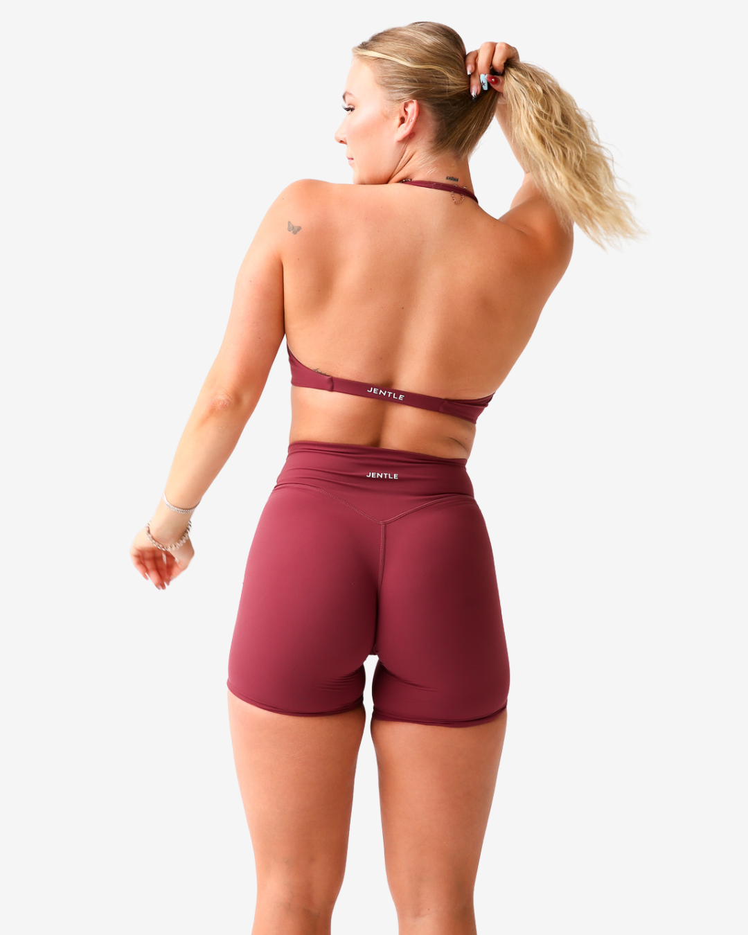 Thrive V-Cut Shorts (Bordeaux)