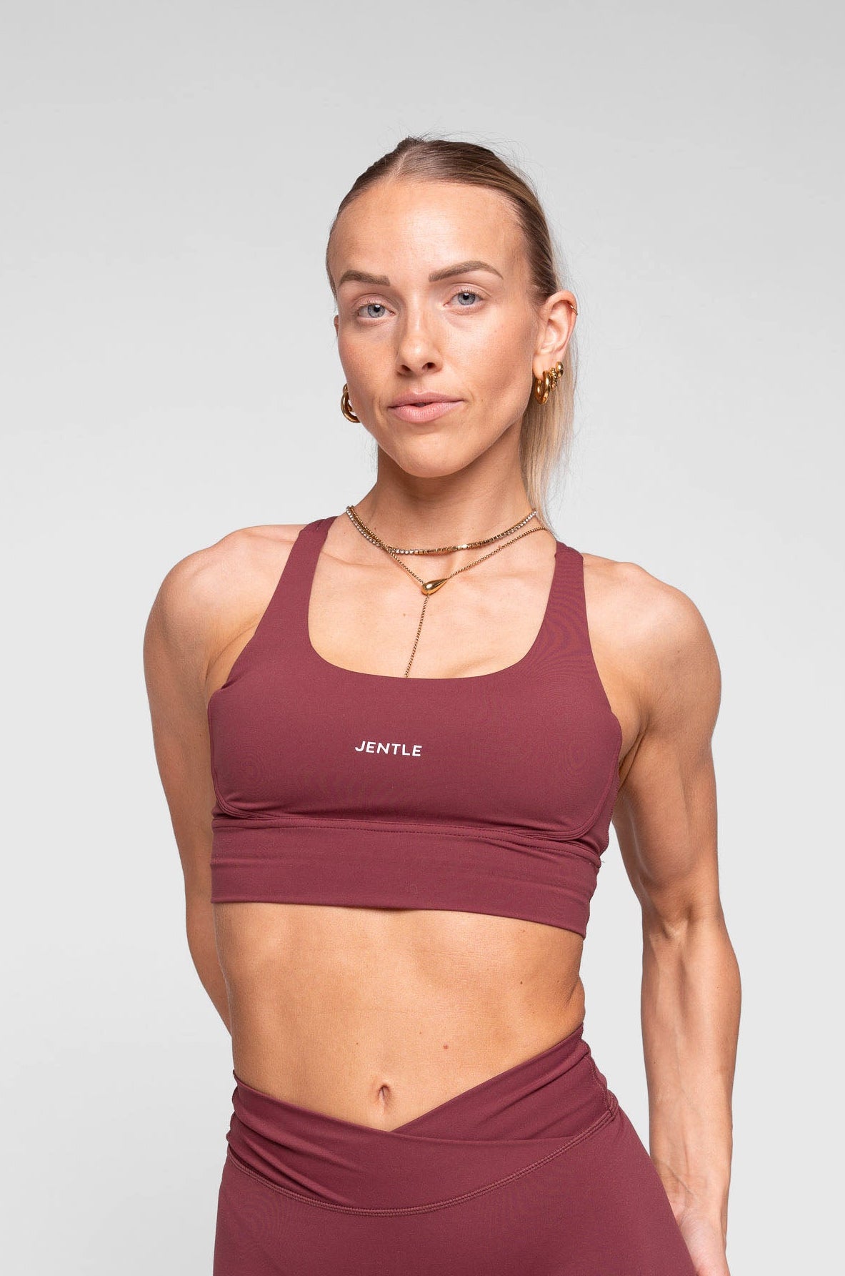Thrive Active Sports Bra (Bordeaux)