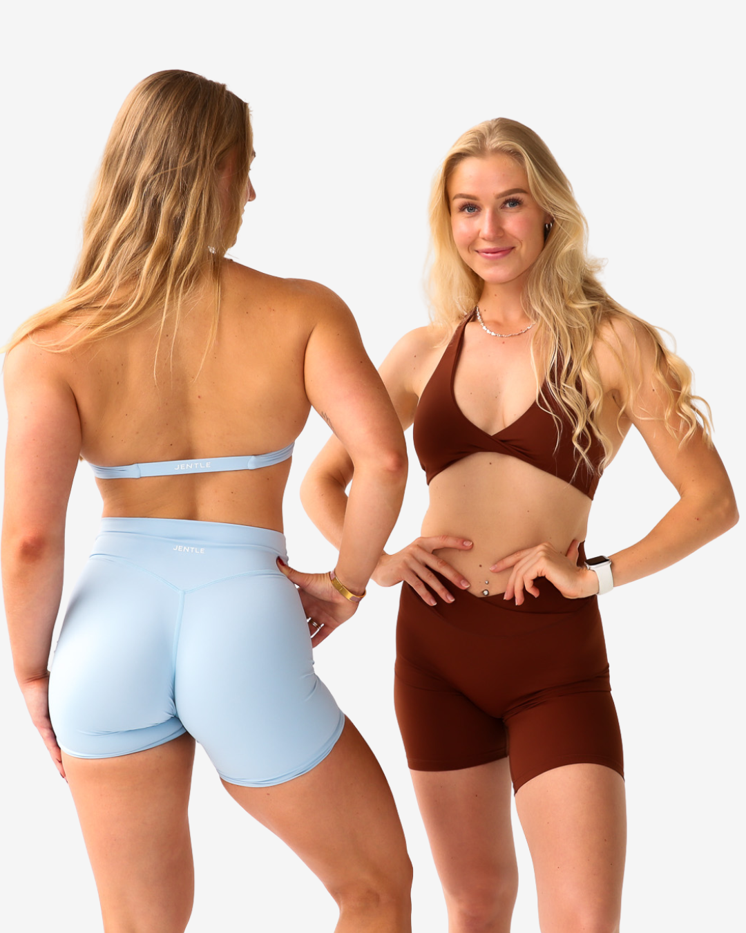 Thrive Halterneck Sports Bra (Baby Blue)