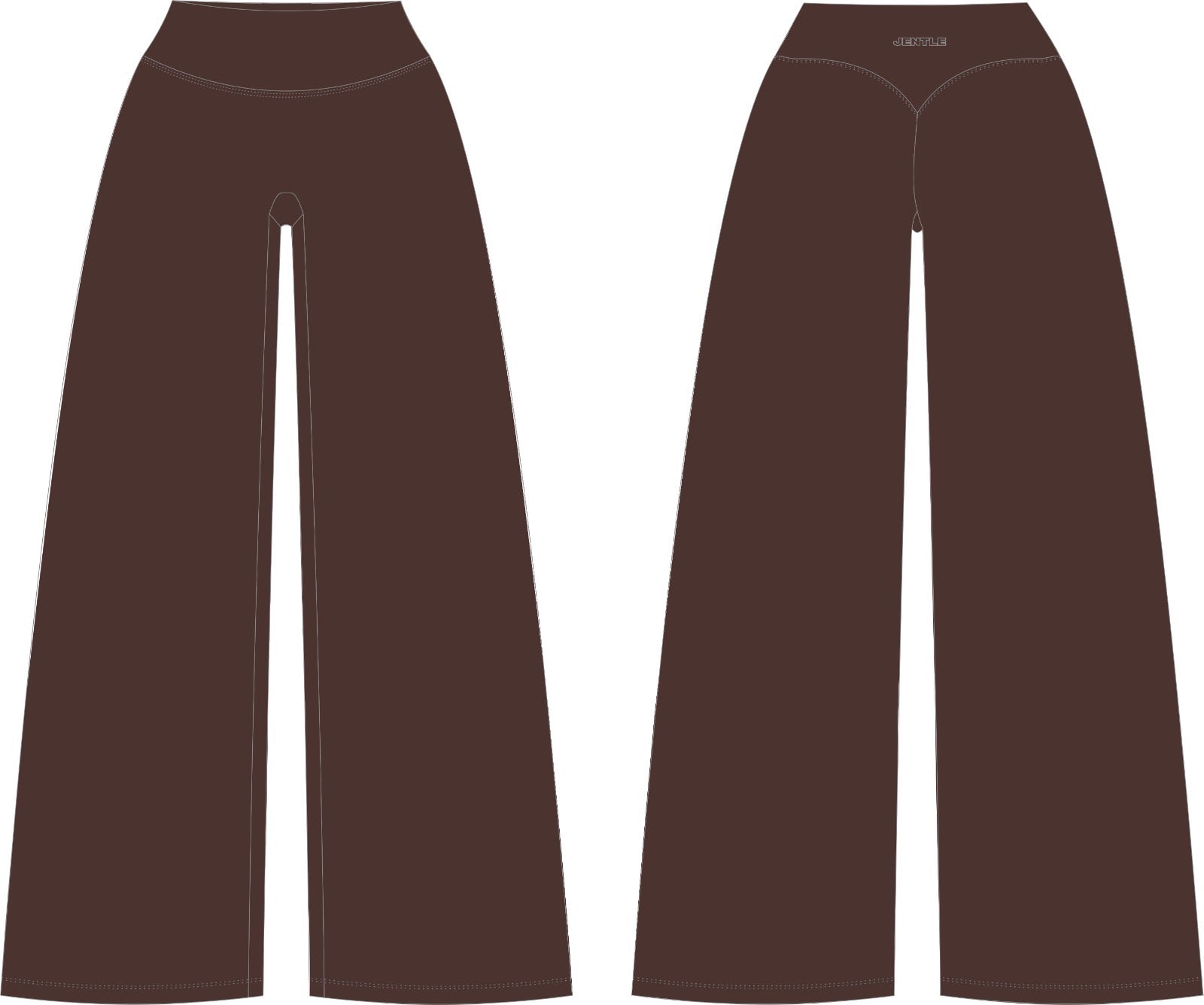 EASE Straight Leg Pants (Coffee Brown)
