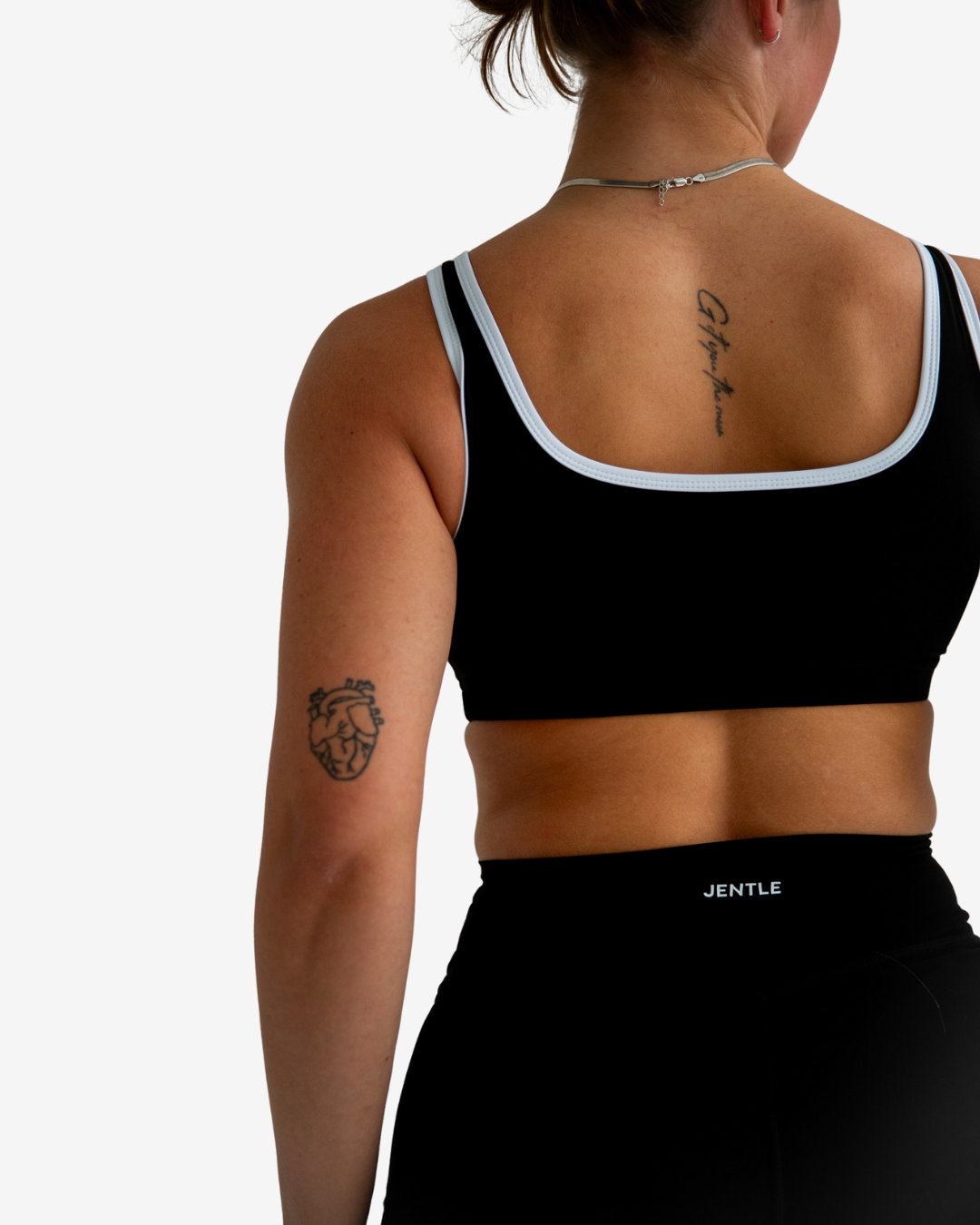Day Sports Bra (Black/White)