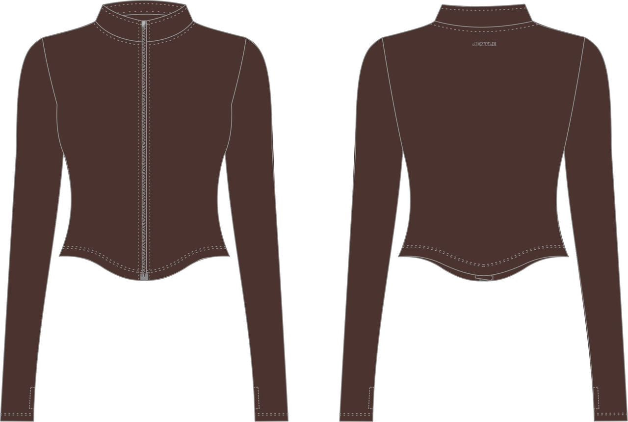 Ease Zippy Jacket (Coffee Brown)