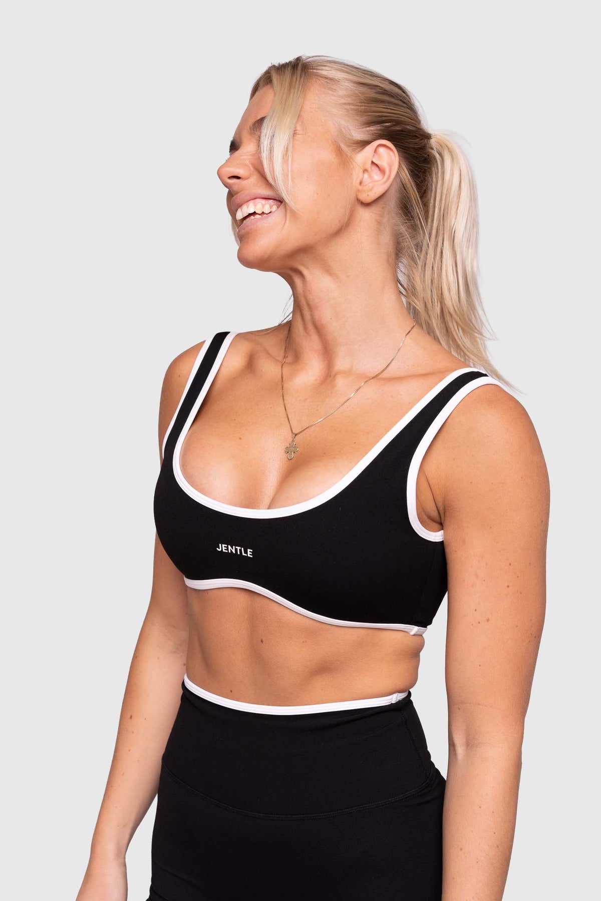 Day Double Line Sports Bra (Black)