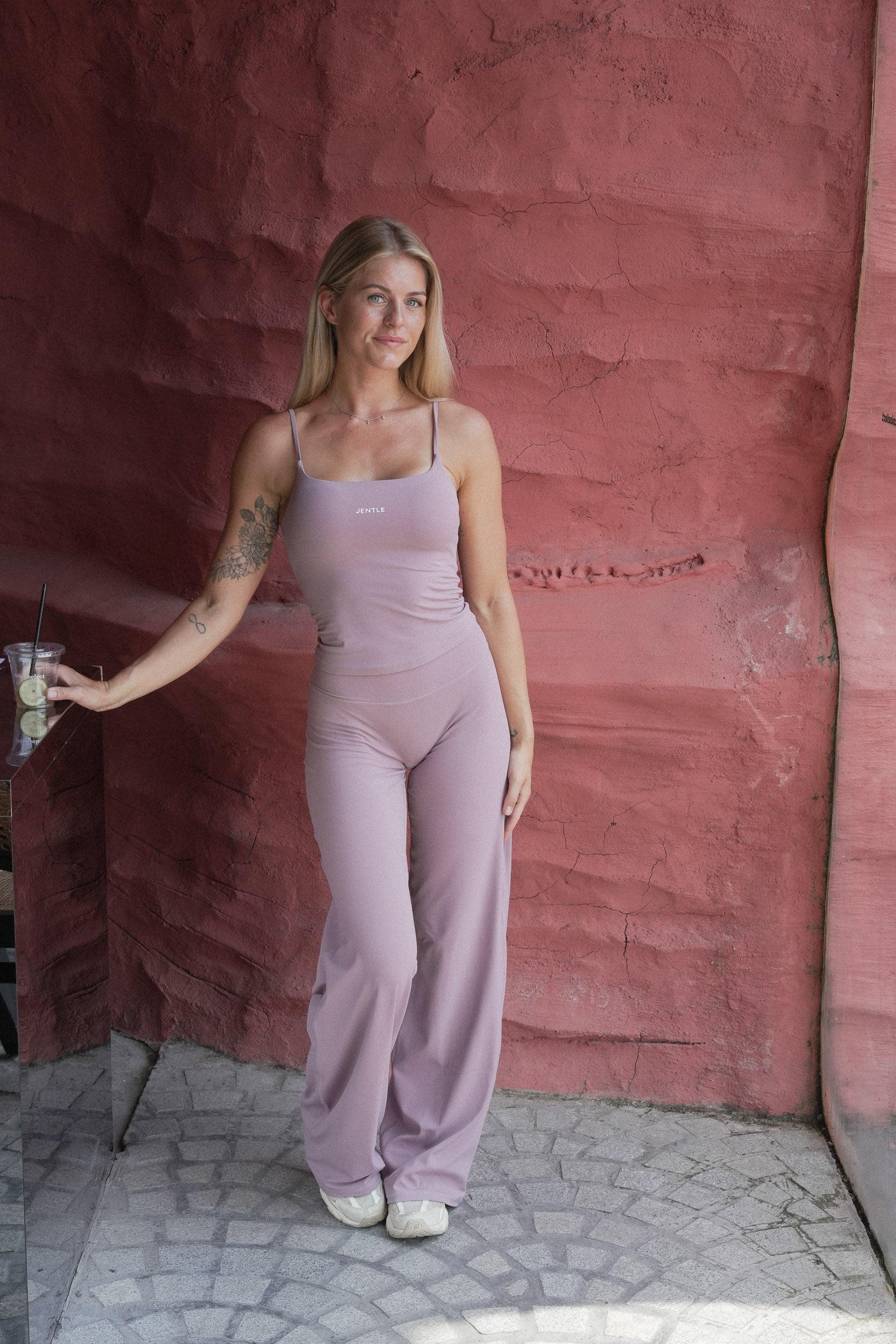 Ease Straight Leg Pants (Dusty Rose)
