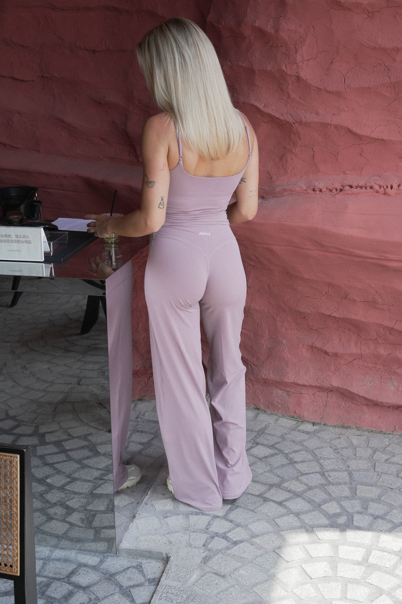 Ease Straight Leg Pants (Dusty Rose)