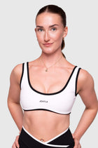 Day Double Line Sports Bra (White)