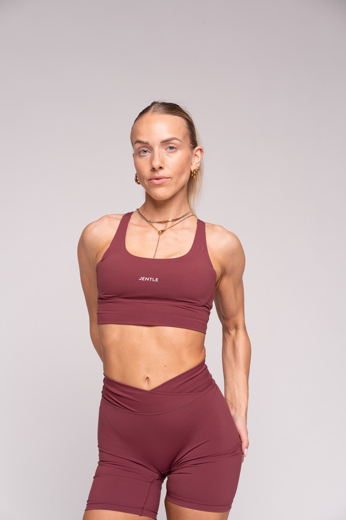 Thrive Active Sports Bra (Bordeaux)