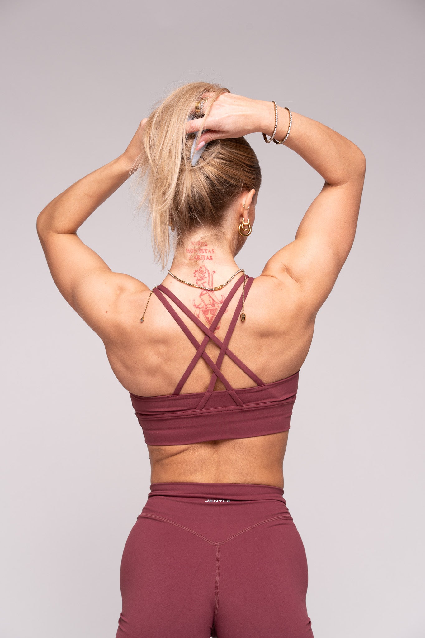 Thrive Active Sports Bra (Bordeaux)