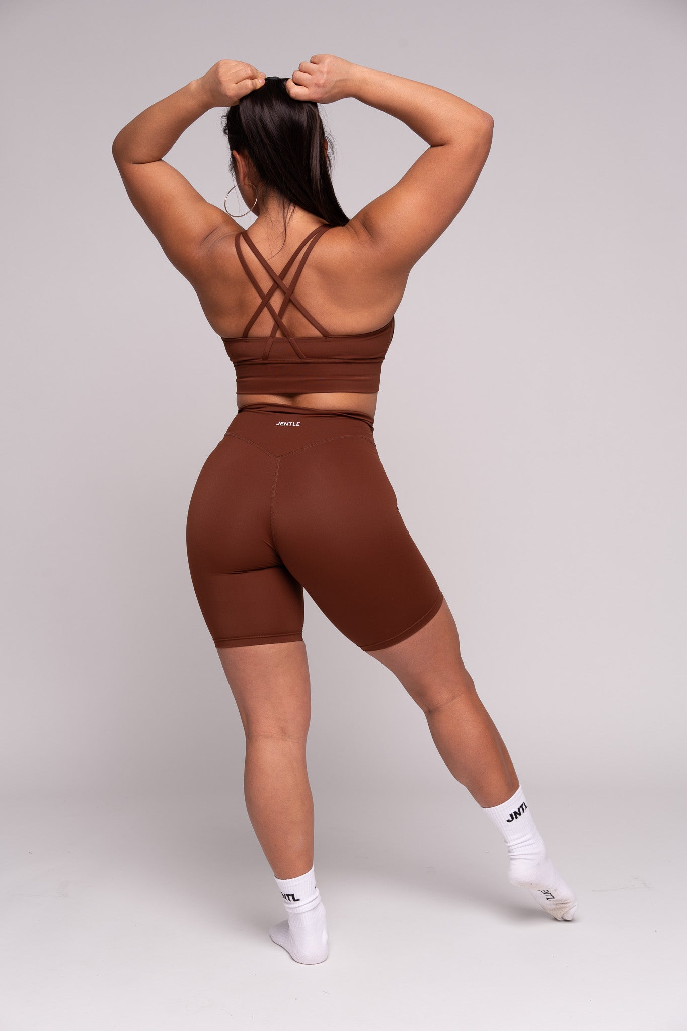 Thrive V-Cut Shorts (Brown)