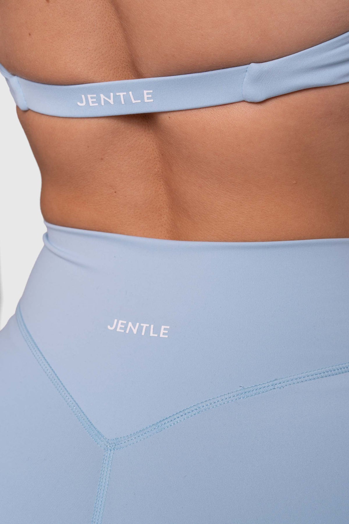 Thrive Halterneck Sports Bra (Baby Blue)