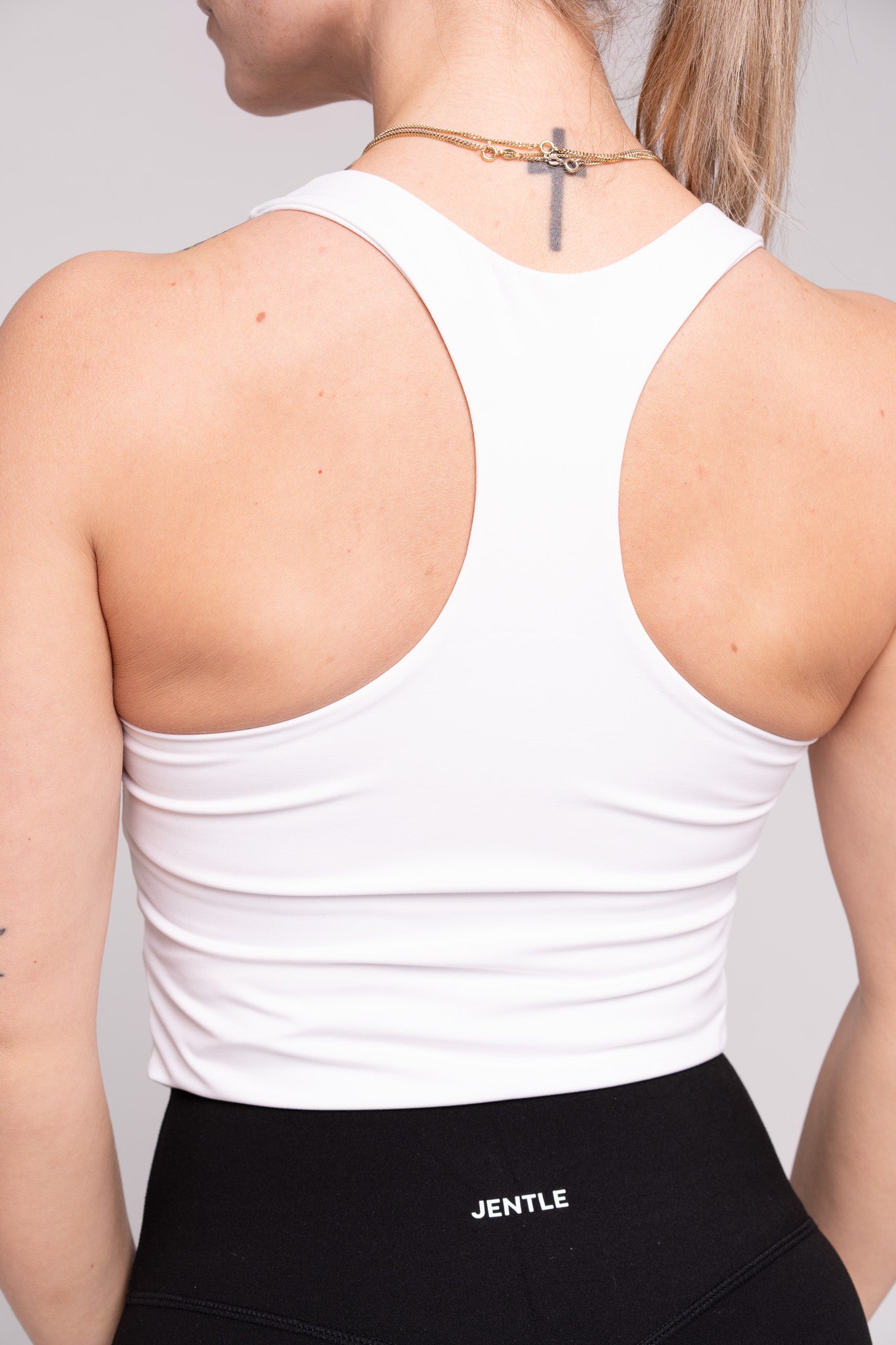 Day Racerback Tennis Tank Top (White)
