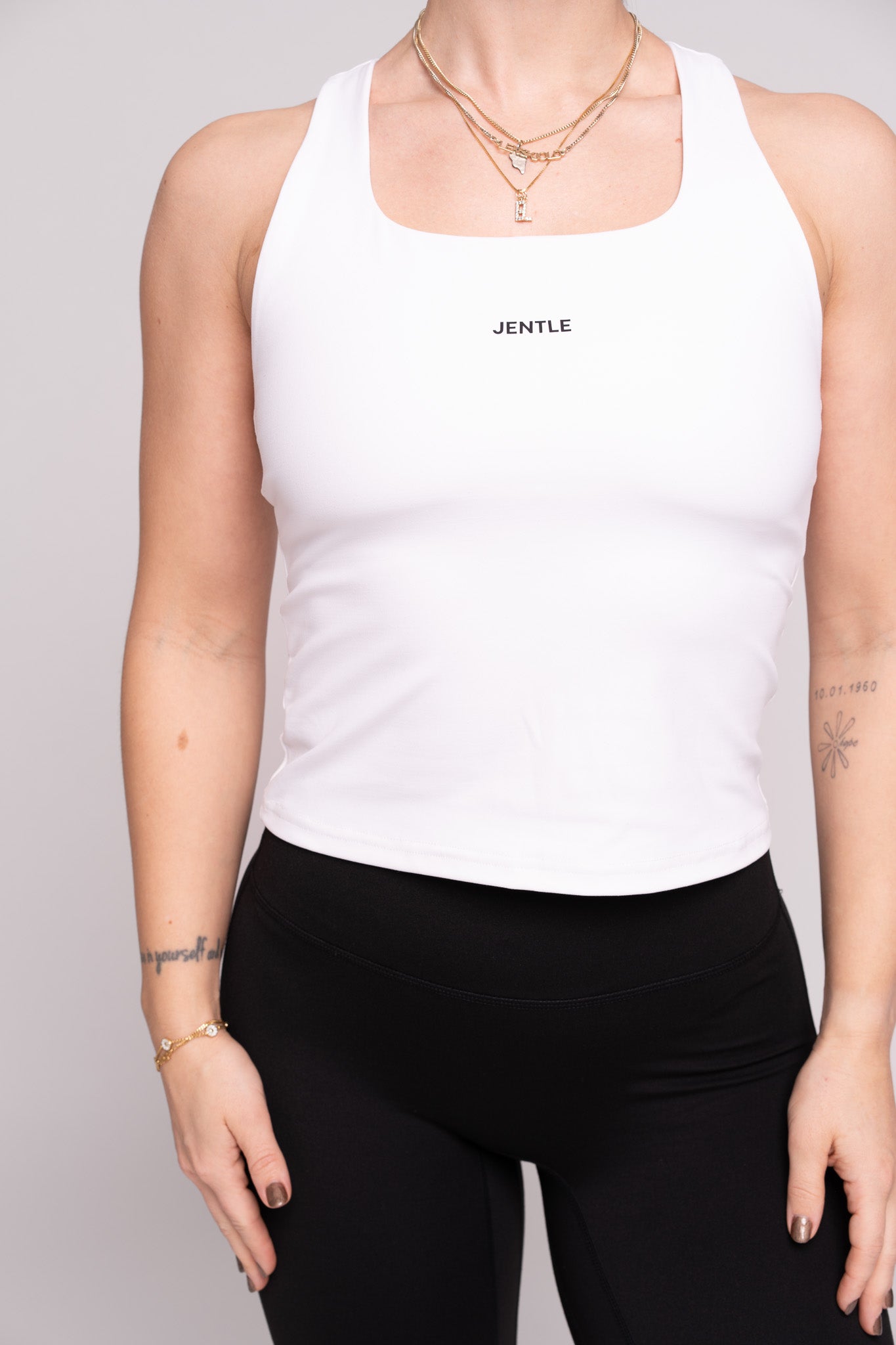 Day Racerback Tennis Tank Top (White)
