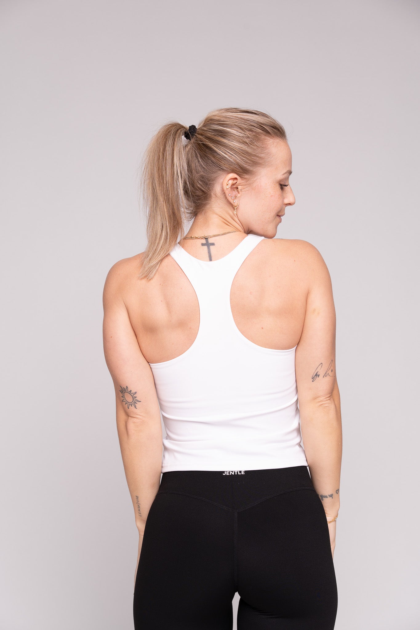 Day Racerback Tennis Tank Top (White)
