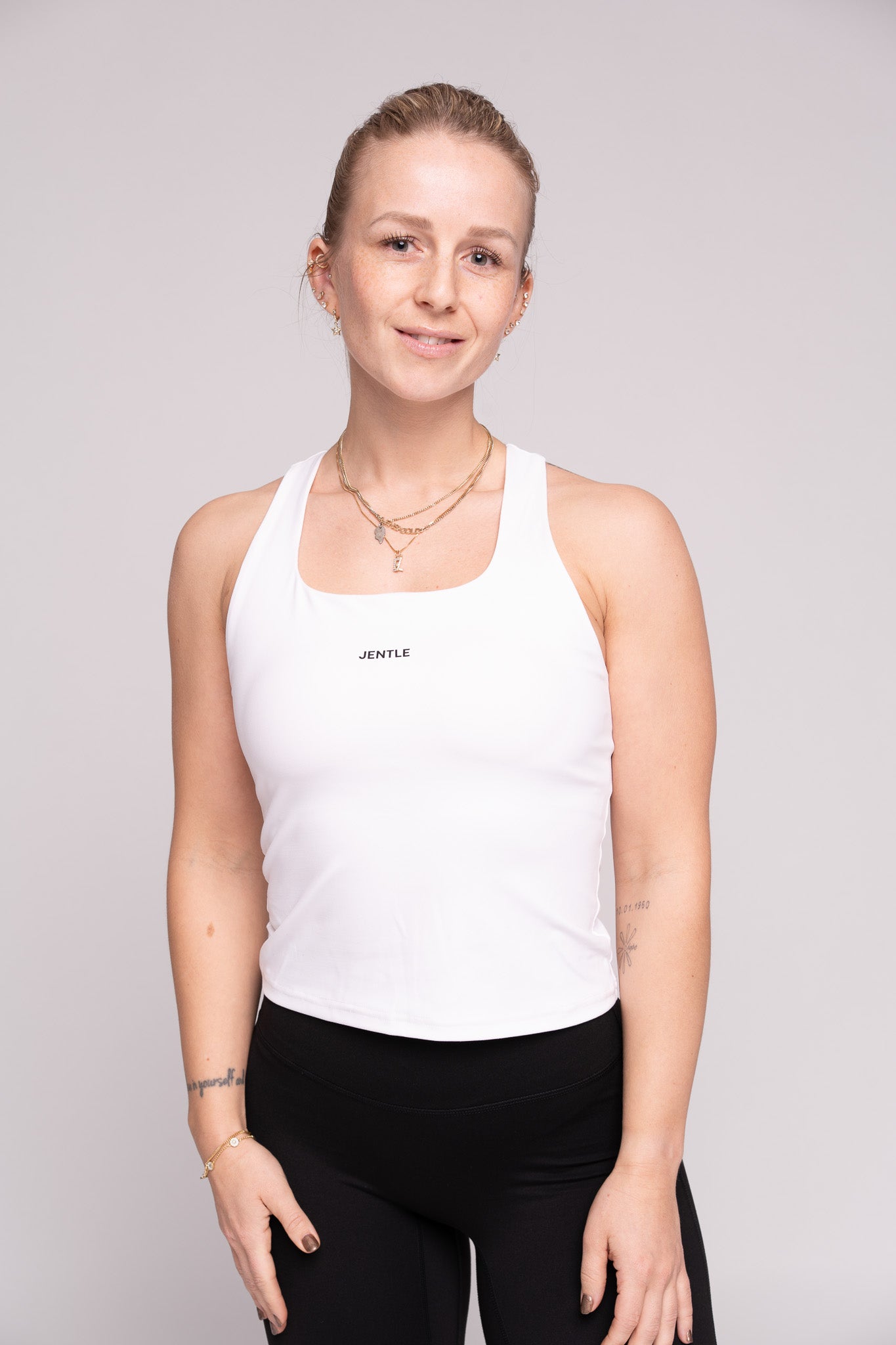 Day Racerback Tennis Tank Top (White)
