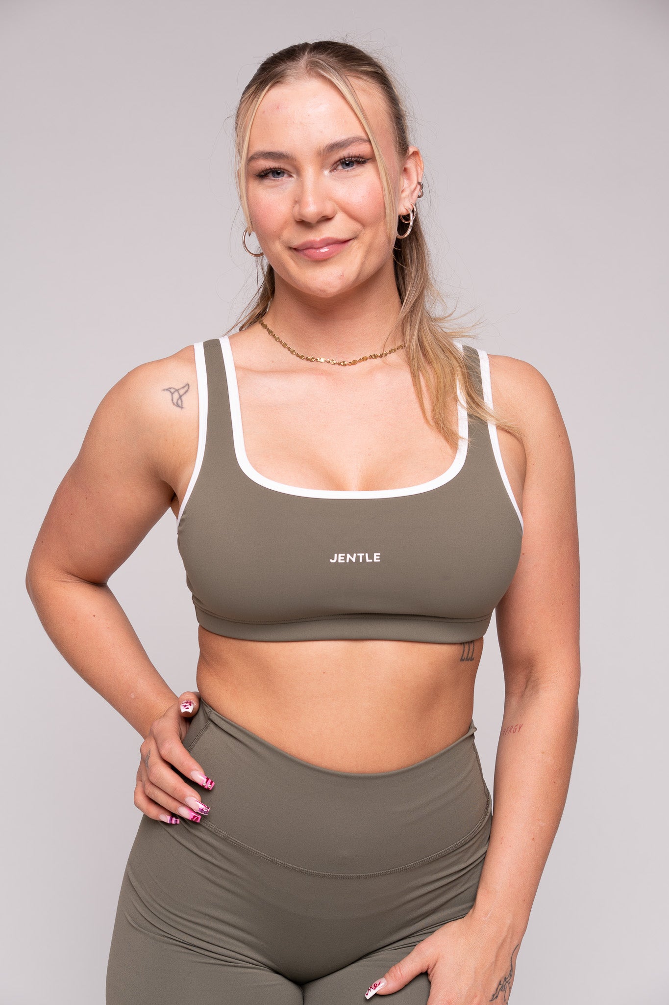 Day Sports Bra (Dusty Olive)
